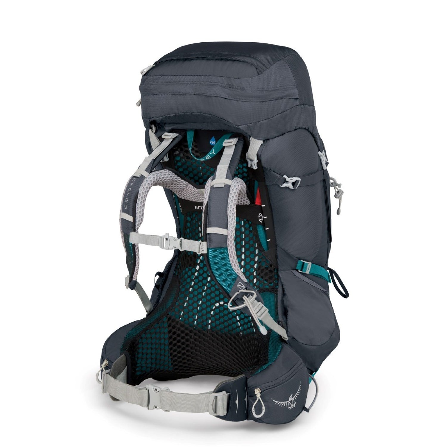 Osprey Aura AG 65 Backpack with Raincover - Small - Women's Backpacking (Vestal Grey)