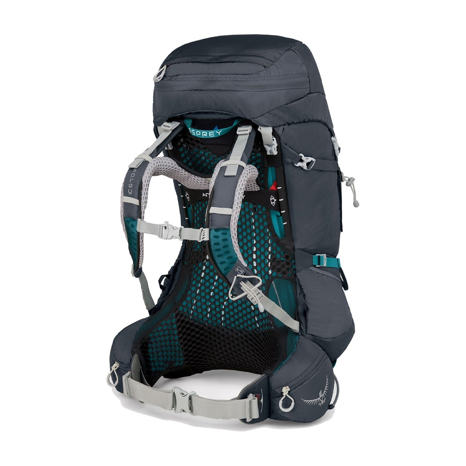 Osprey Aura AG 50 Backpack with Raincover - Small - Women's Backpacking (Vestal Grey)