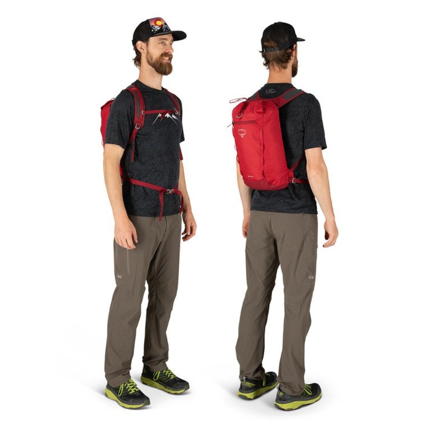 Osprey Daylite Cinch 15L Backpack - Everyday - (Cosmic Red)