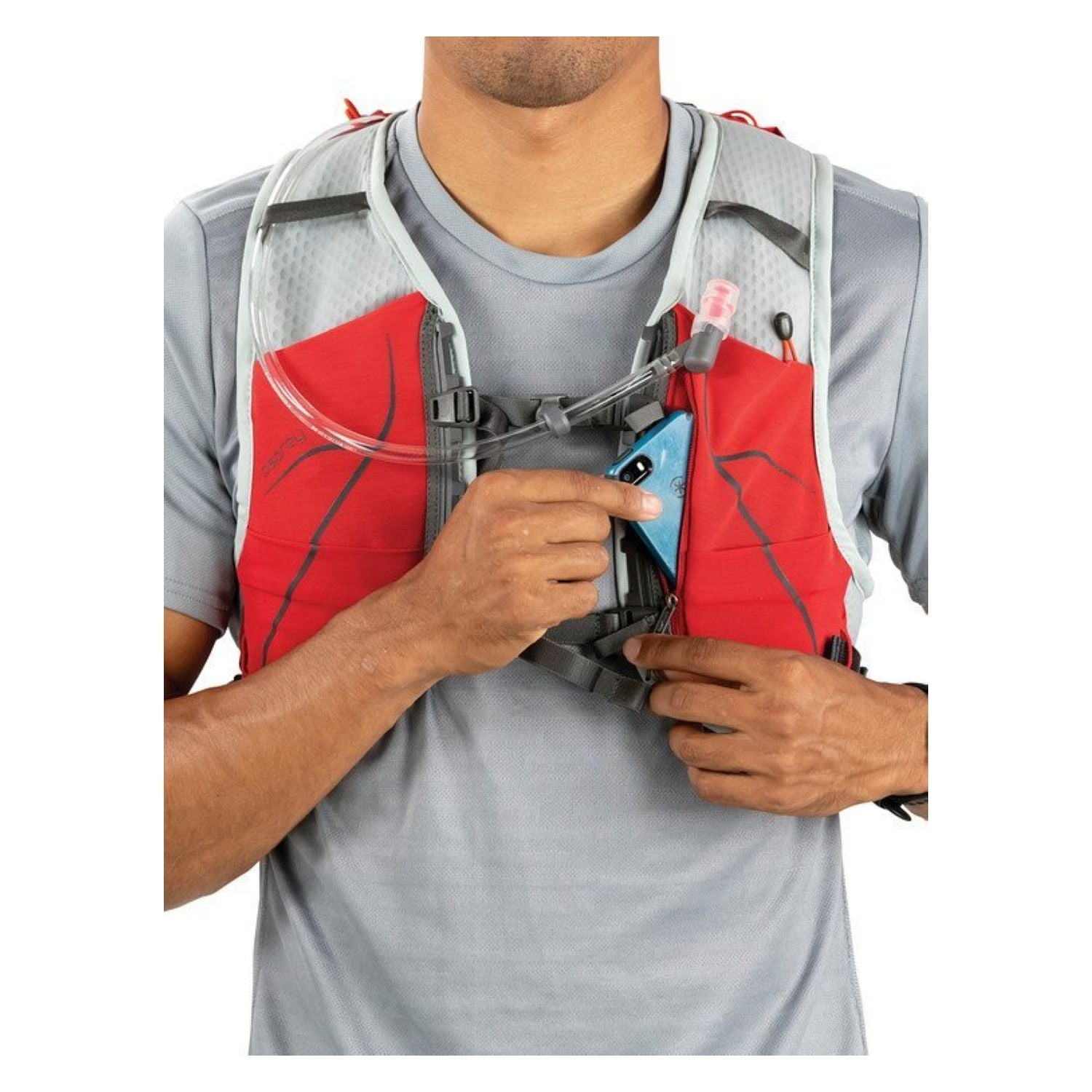 Osprey Duro 15 Hydration Pack with Reservoir - Small/Medium - Men's Trail Running - Hydration (Phoenix Red)