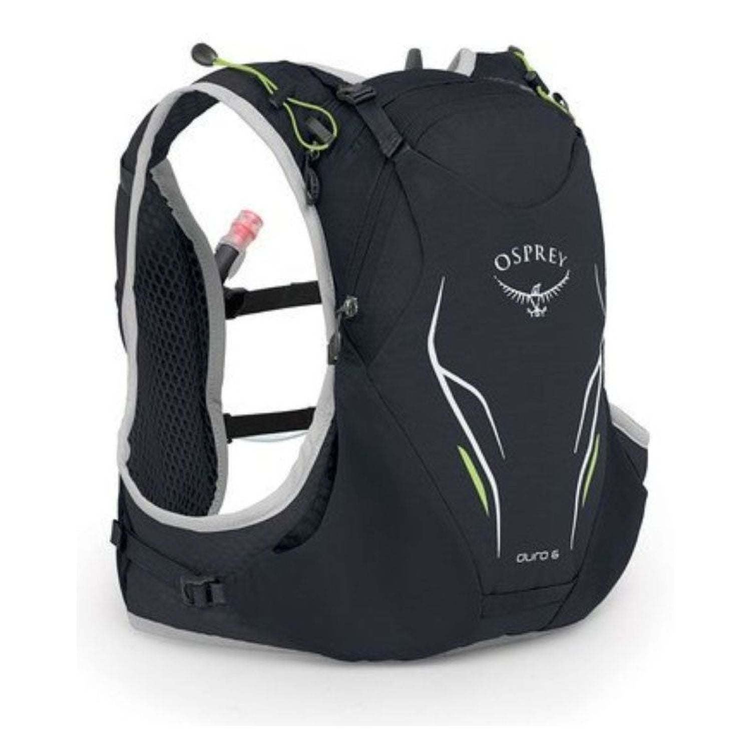 Osprey Duro 6 Hydration Pack with Reservoir - Medium/Large - Men's Trail Running - Hydration (Alpine Black)