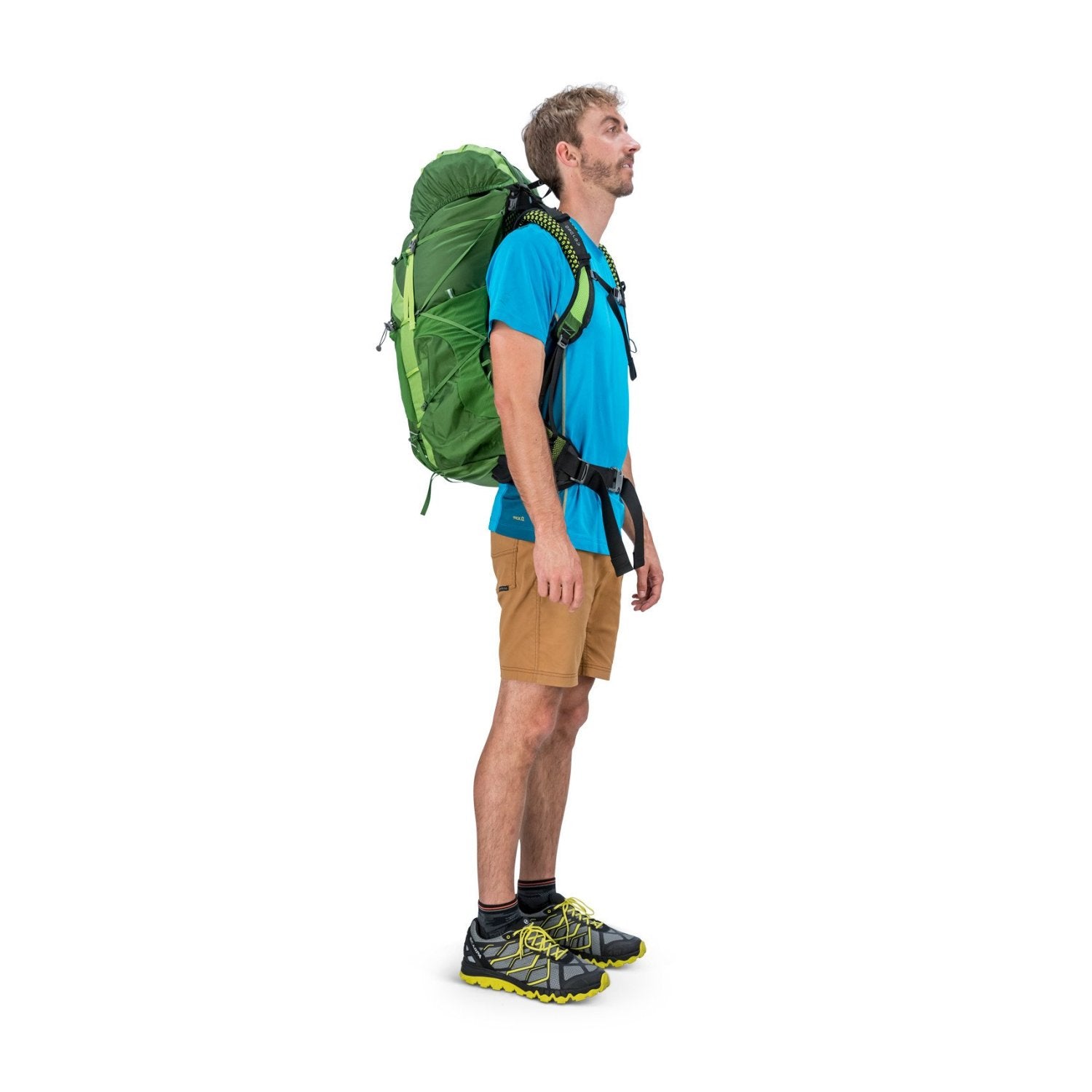 Osprey Exos 48 Backpack - Medium - Men's Ultralight Backpacking (Blaze Black)