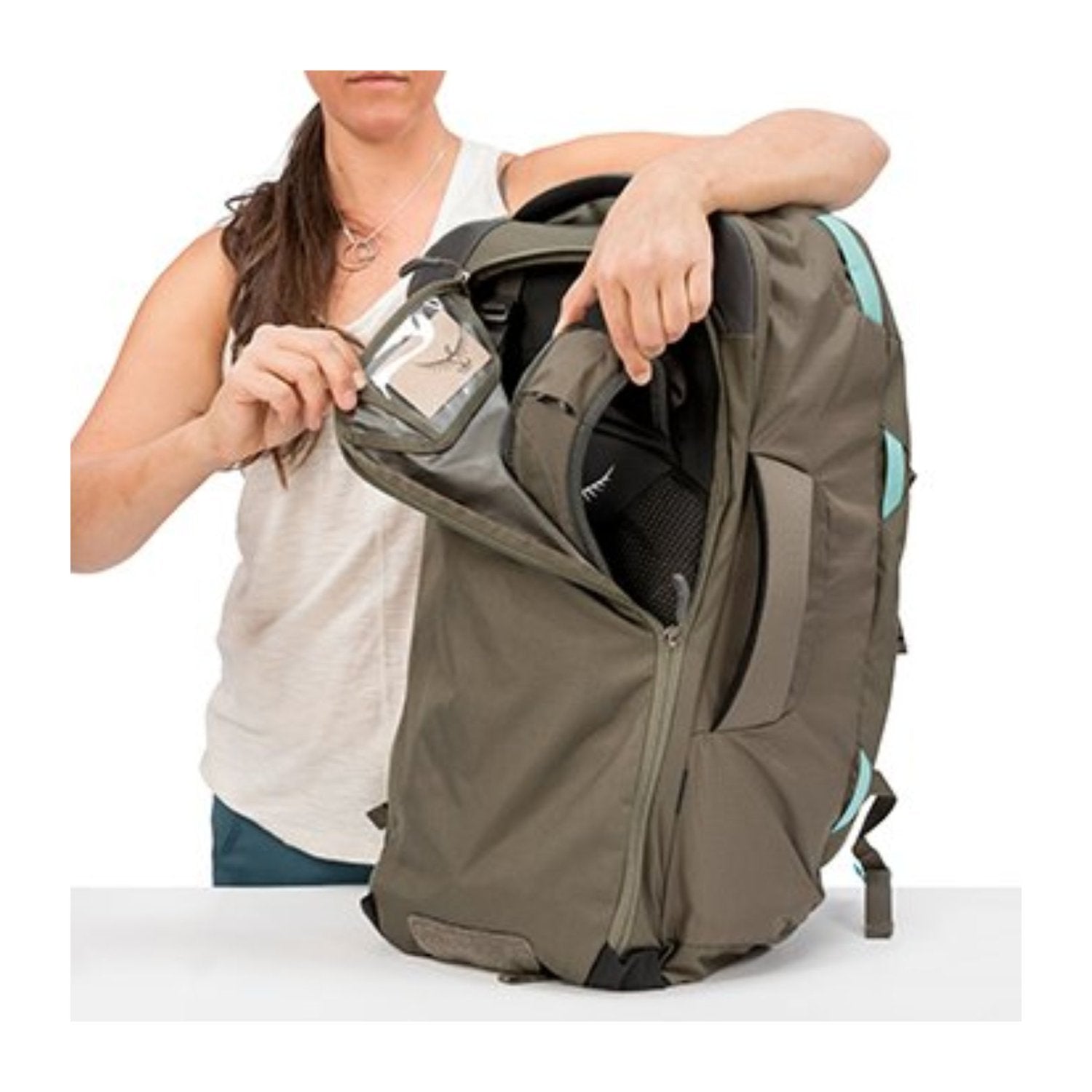 Osprey Fairview Travel Pack 70 Backpack - Small/Medium - Women's Travel - Trekking (Rainforest Green)