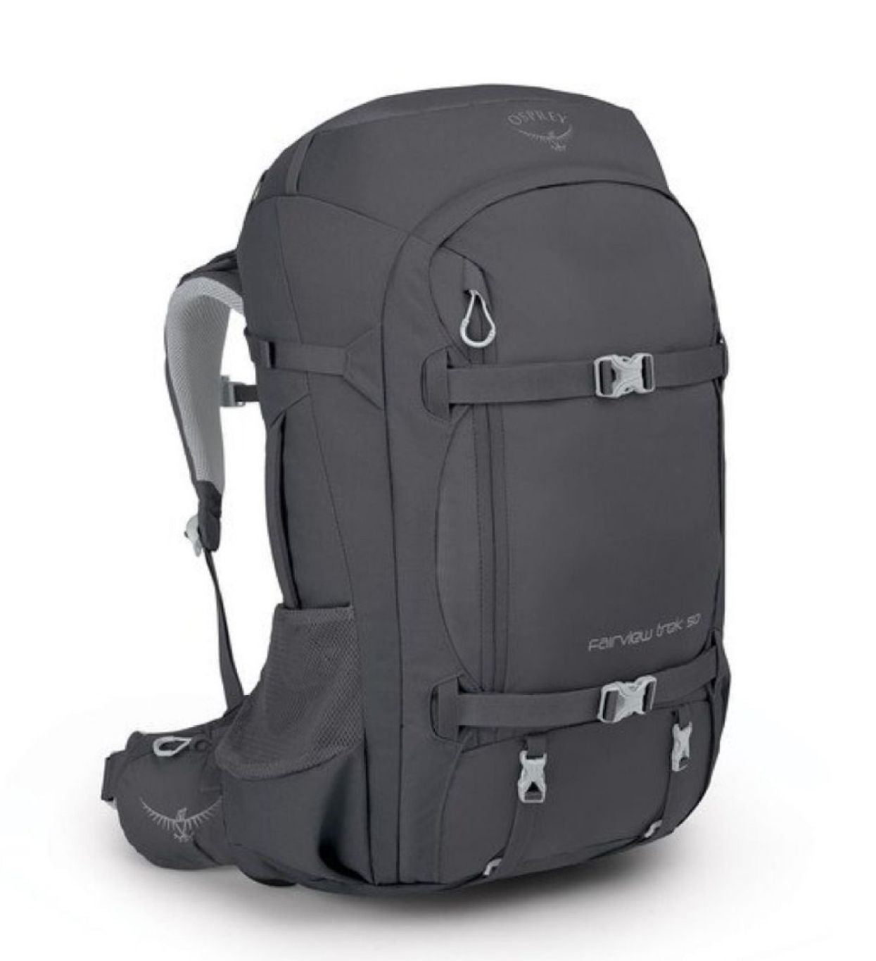 Osprey Fairview Trek Travel Pack 50 Backpack - Women's Travel Pack - Backpacking (Charcoal Grey)
