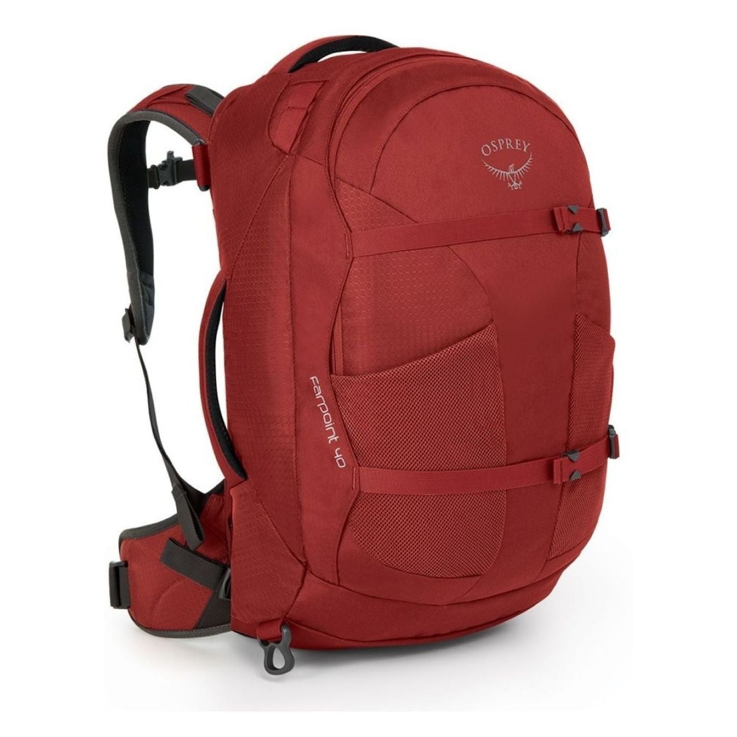 Osprey Farpoint Travel Pack Carry-On 40 Backpack - Medium/Large - Men's Travel - Trekking (Jasper Red)