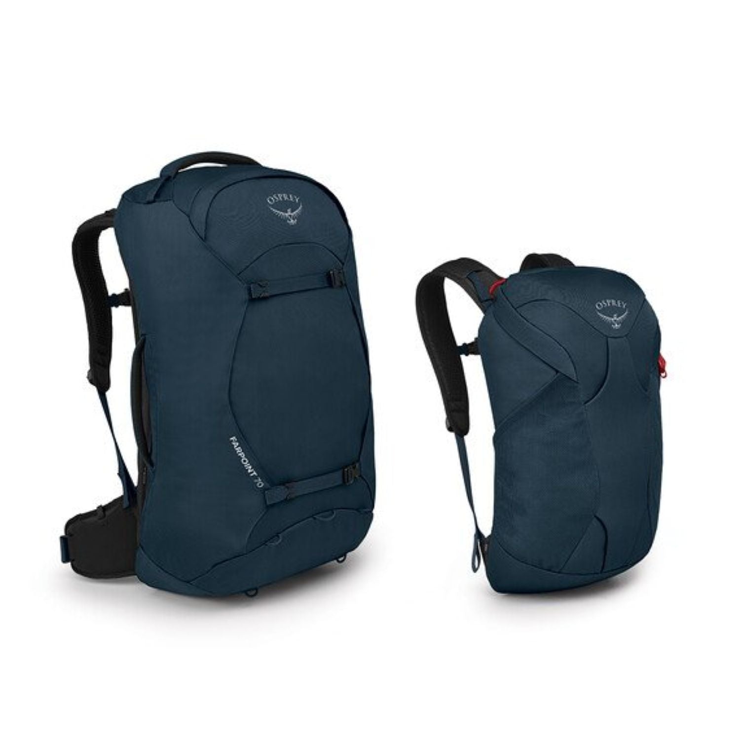 Osprey Farpoint 70 Backpack O/S - Men's Travel Pack (Muted Space Blue)