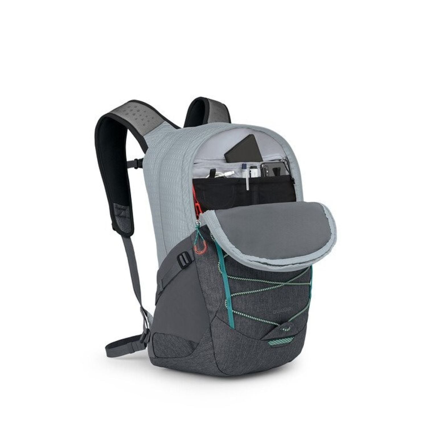 Osprey Quasar 26L Backpack O/S - Silver Lining/Tunnel Vision Pop