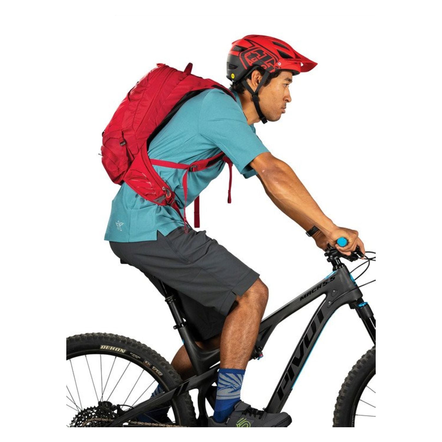 Osprey Raptor 10 Hydration Backpack with Reservoir - Men's Mountain Biking - Hydration (Wildfire Red)