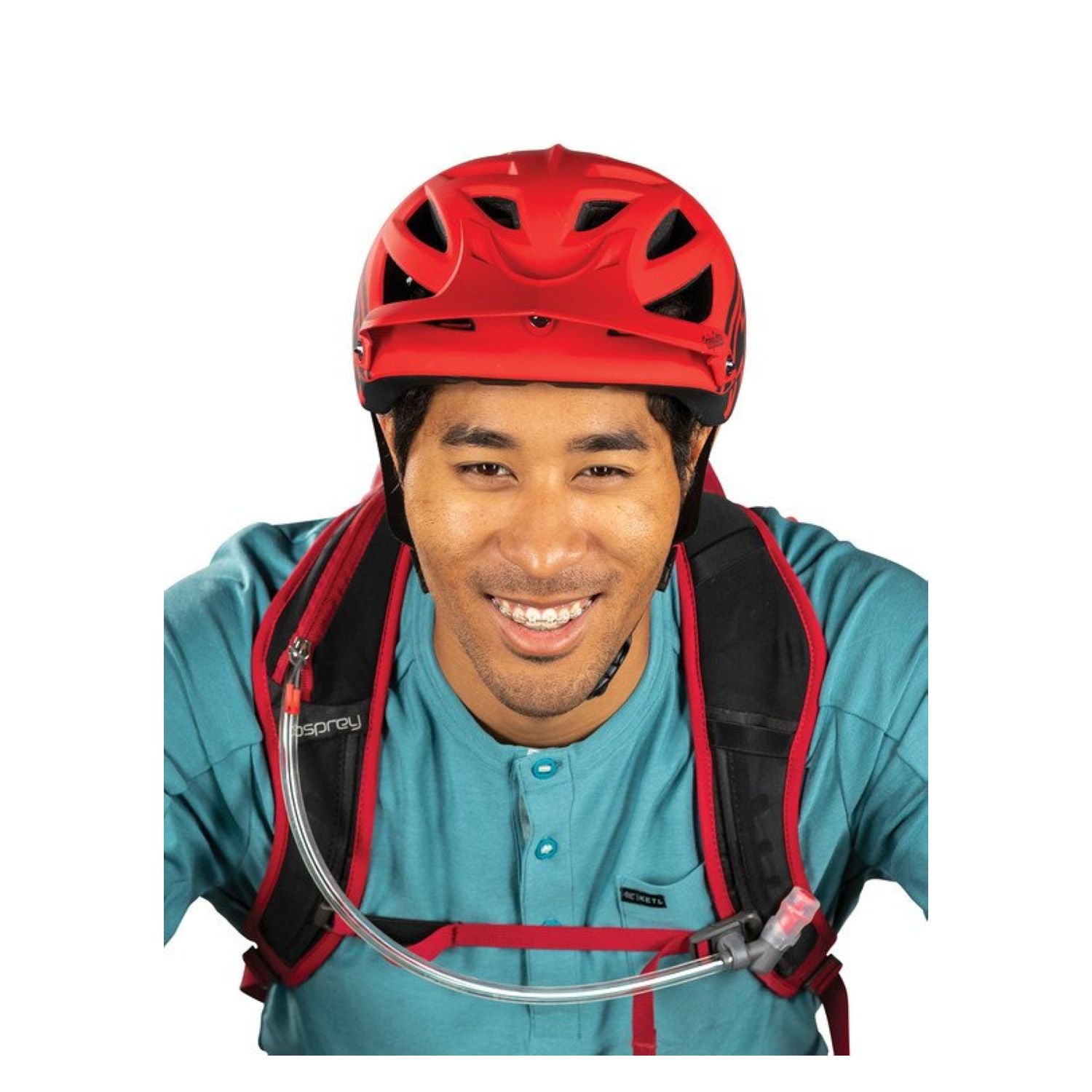 Osprey Raptor 10 Hydration Backpack with Reservoir - Men's Mountain Biking - Hydration (Wildfire Red)