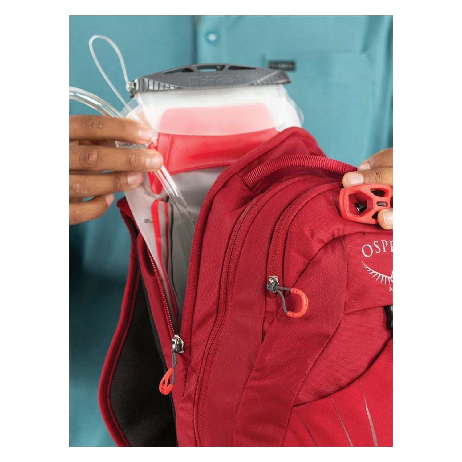 Osprey Raptor 10 Hydration Backpack with Reservoir - Men's Mountain Biking - Hydration (Wildfire Red)