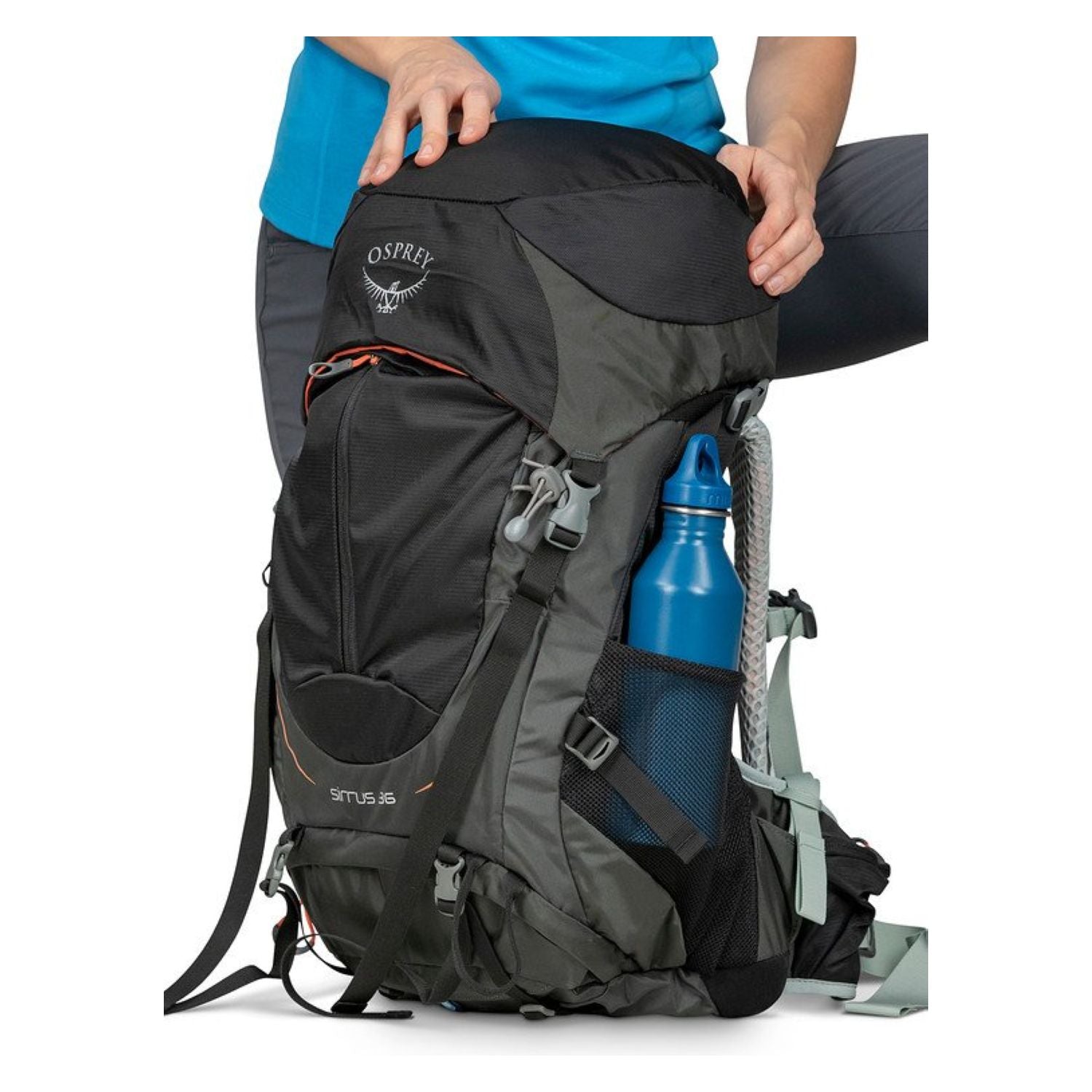 Osprey Sirrus 36 Backpack - Small/Medium - Women's Light Backpacking - Day Hiking (Black)