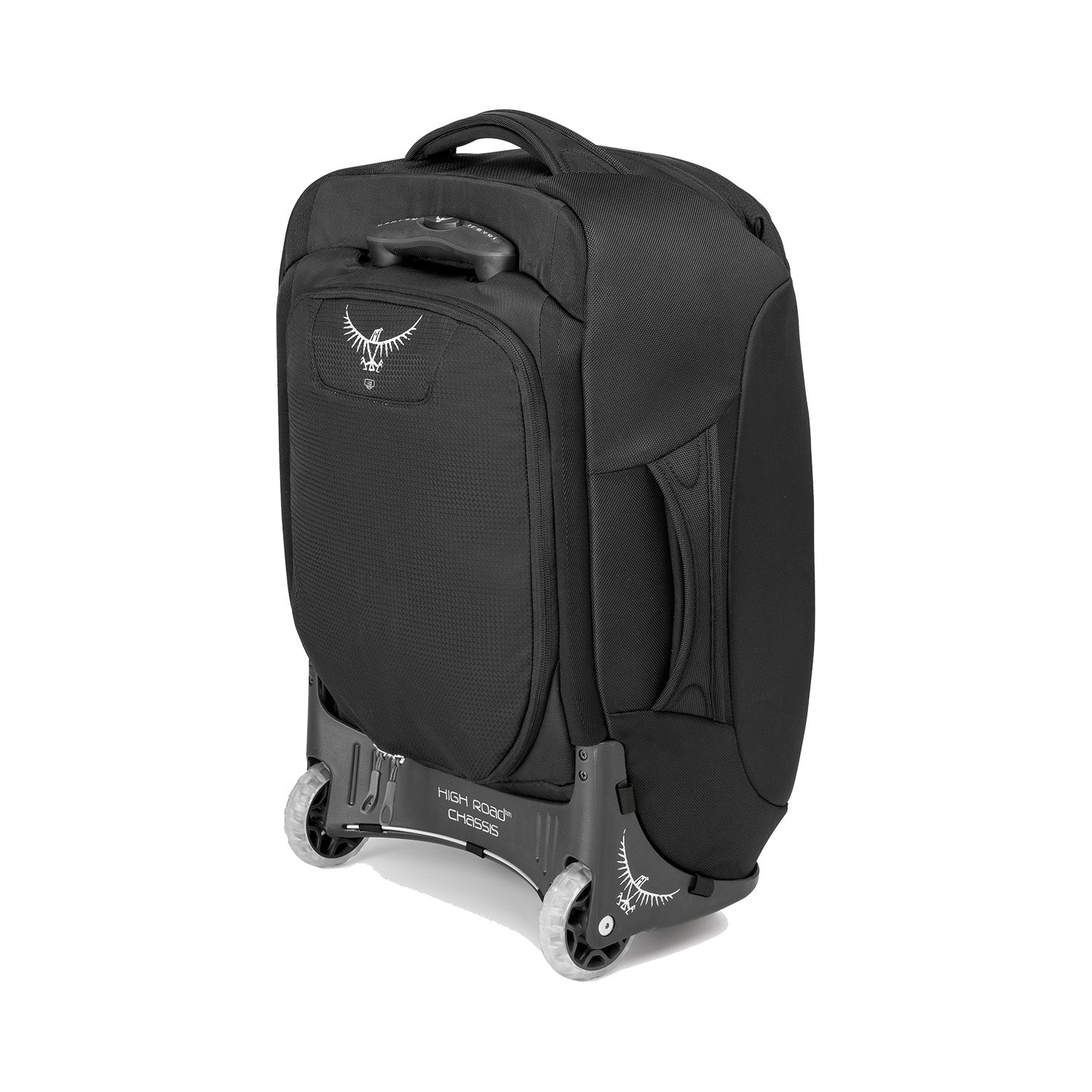 Osprey Sojourn Wheeled Travel Pack 45L/22" - Travel - Convertible Luggage to Backpack (Flash Black)