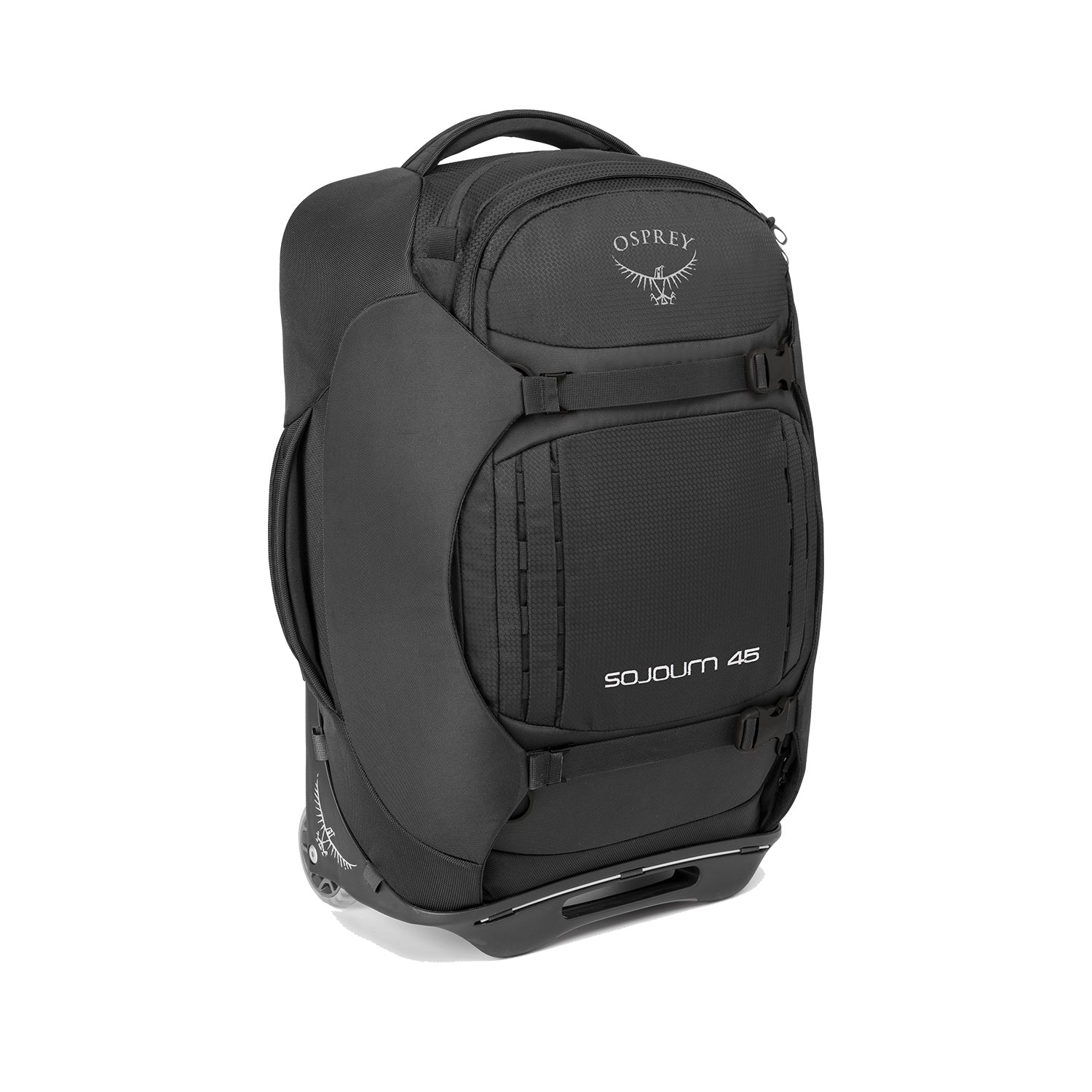 Osprey Sojourn Wheeled Travel Pack 45L/22" - Travel - Convertible Luggage to Backpack (Flash Black)