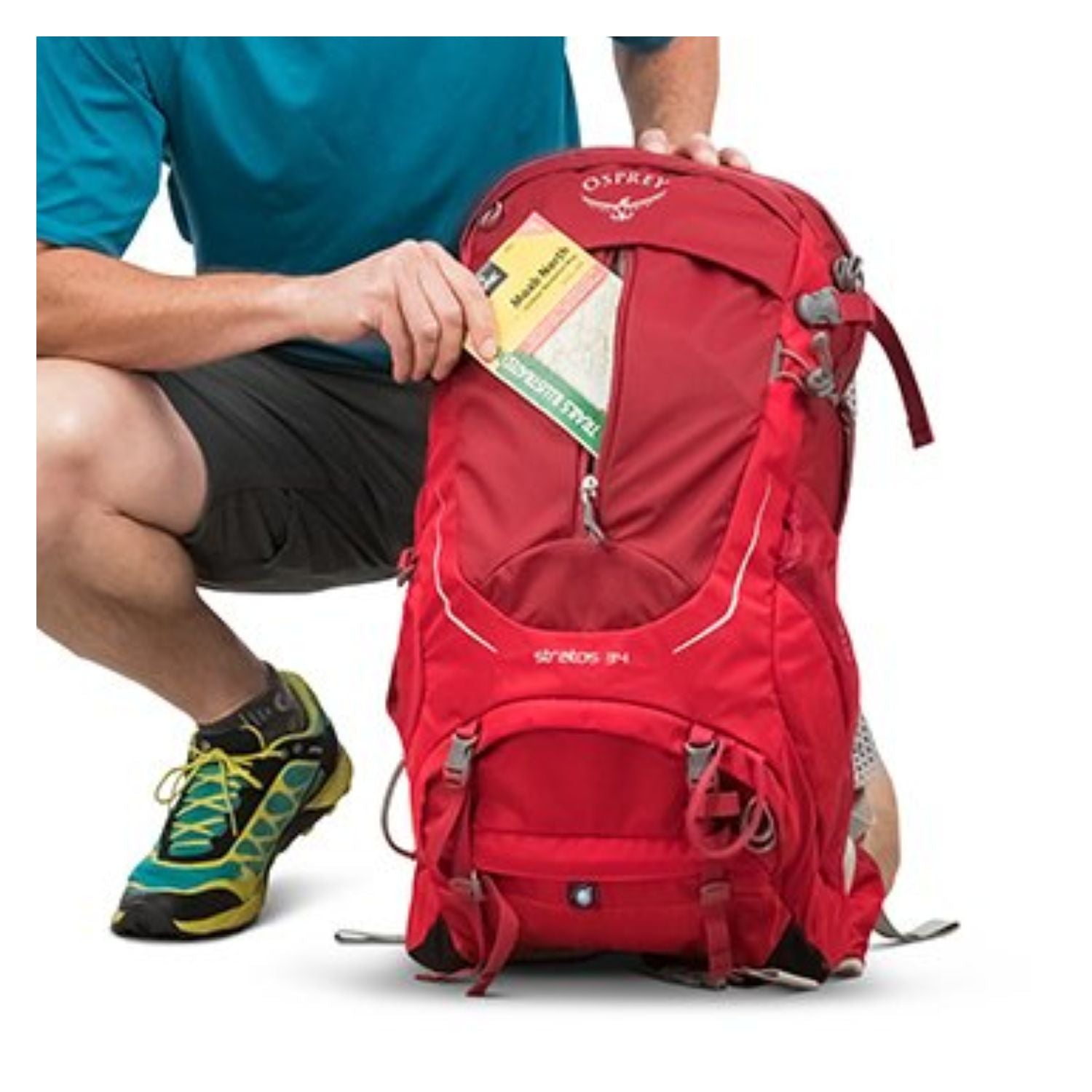 Osprey Stratos 34 Backpack - Medium/Large - Men's Day Hiking (Black)