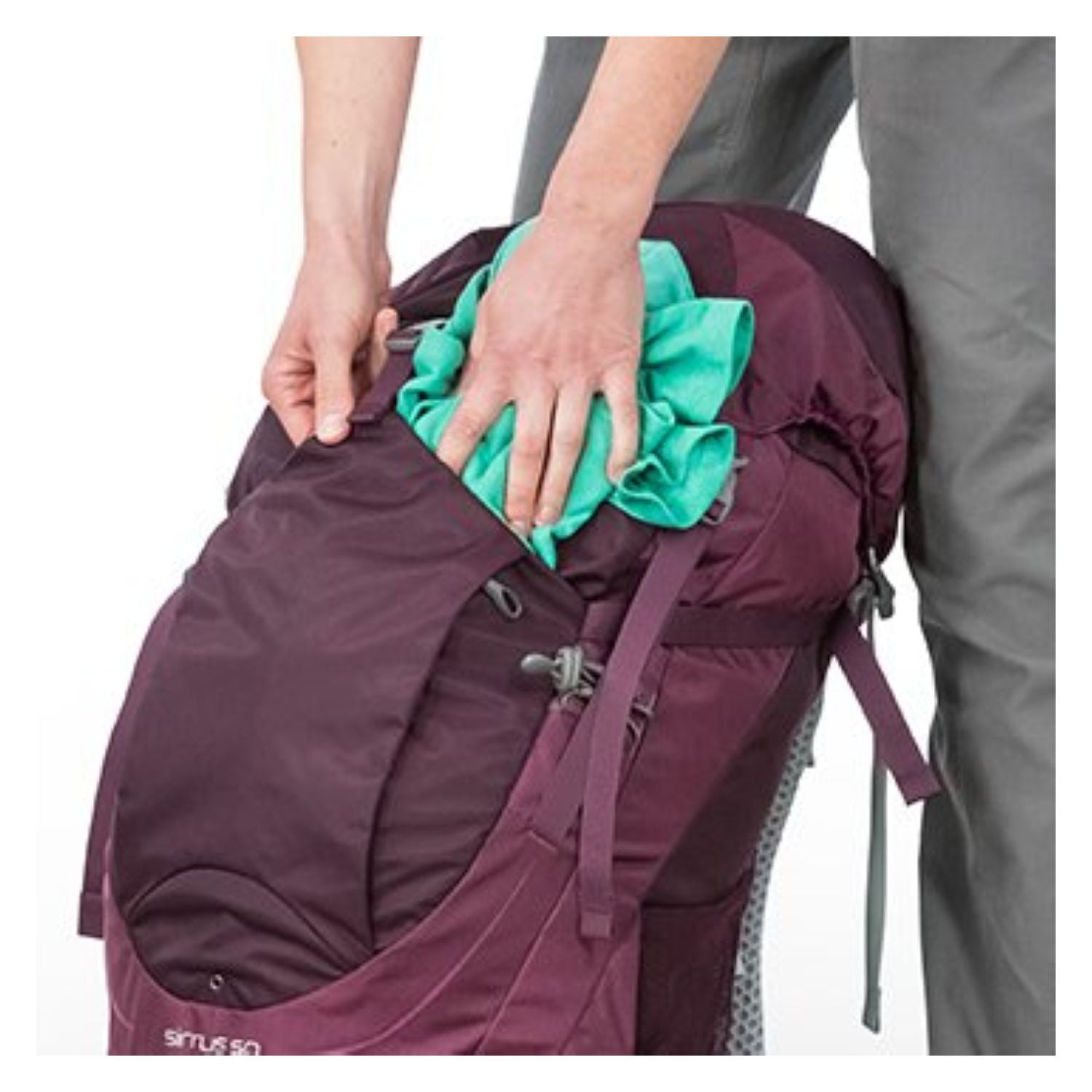 Osprey Stratos 50 Backpack - Small/Medium - Men's Light Backpacking (Black)