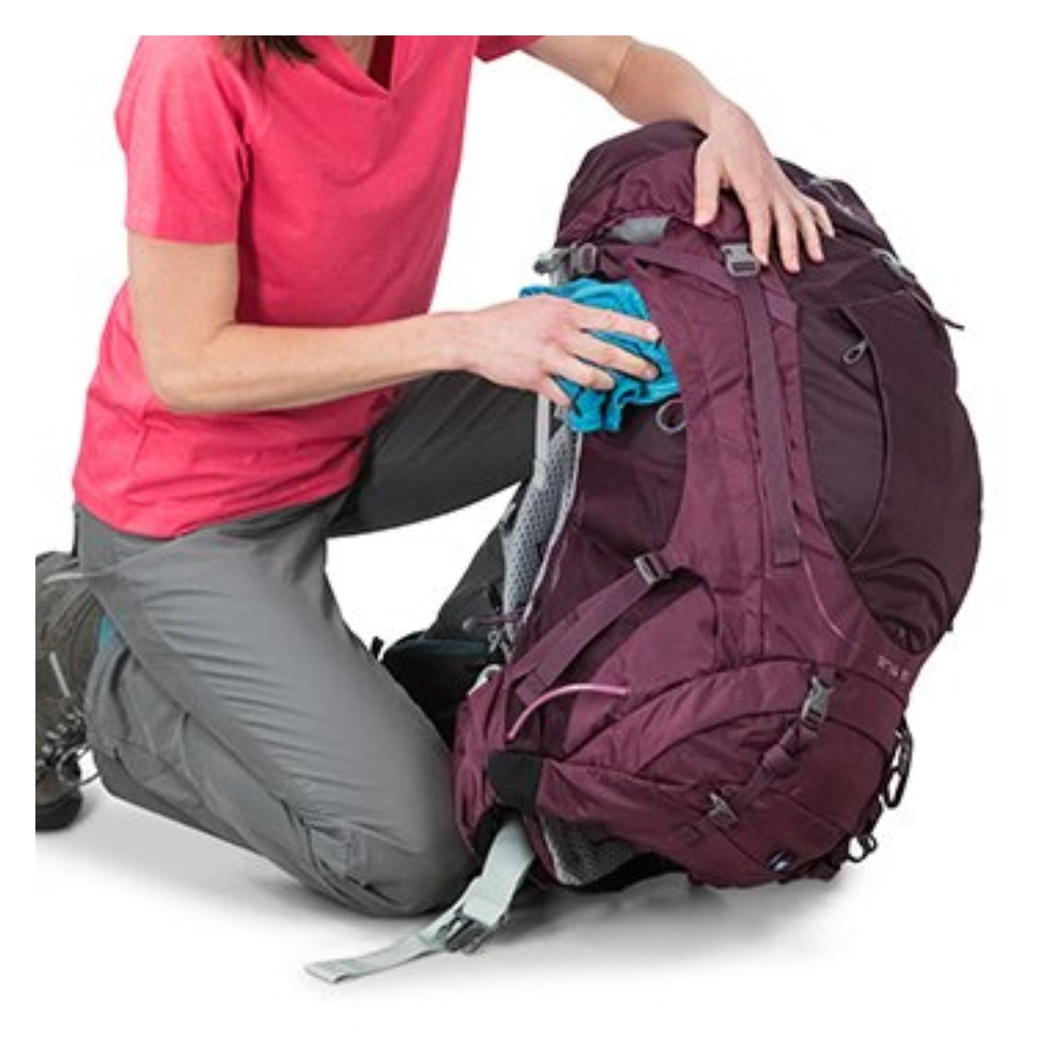 Osprey Stratos 50 Backpack - Small/Medium - Men's Light Backpacking (Black)