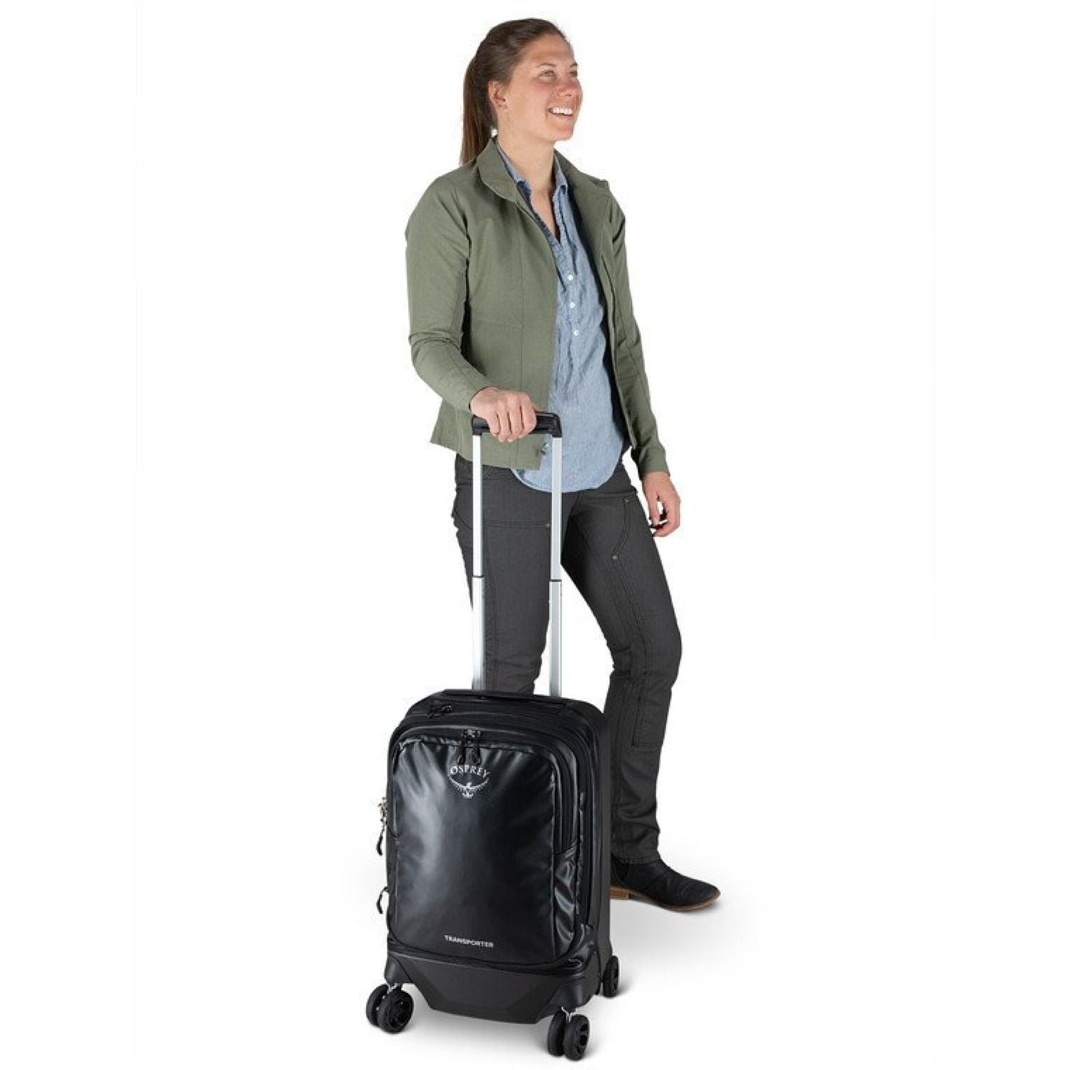 Osprey Transporter 4 Wheeled Hardside Hybrid 22"/36L - Black