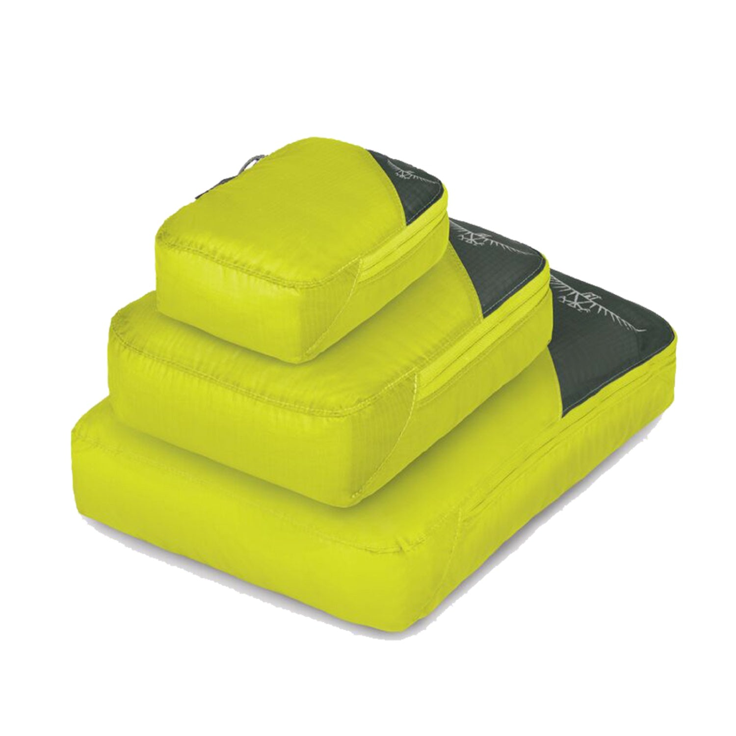 Osprey Ultralight Packing Cube Set - Lightweight Travel (Electric Lime)