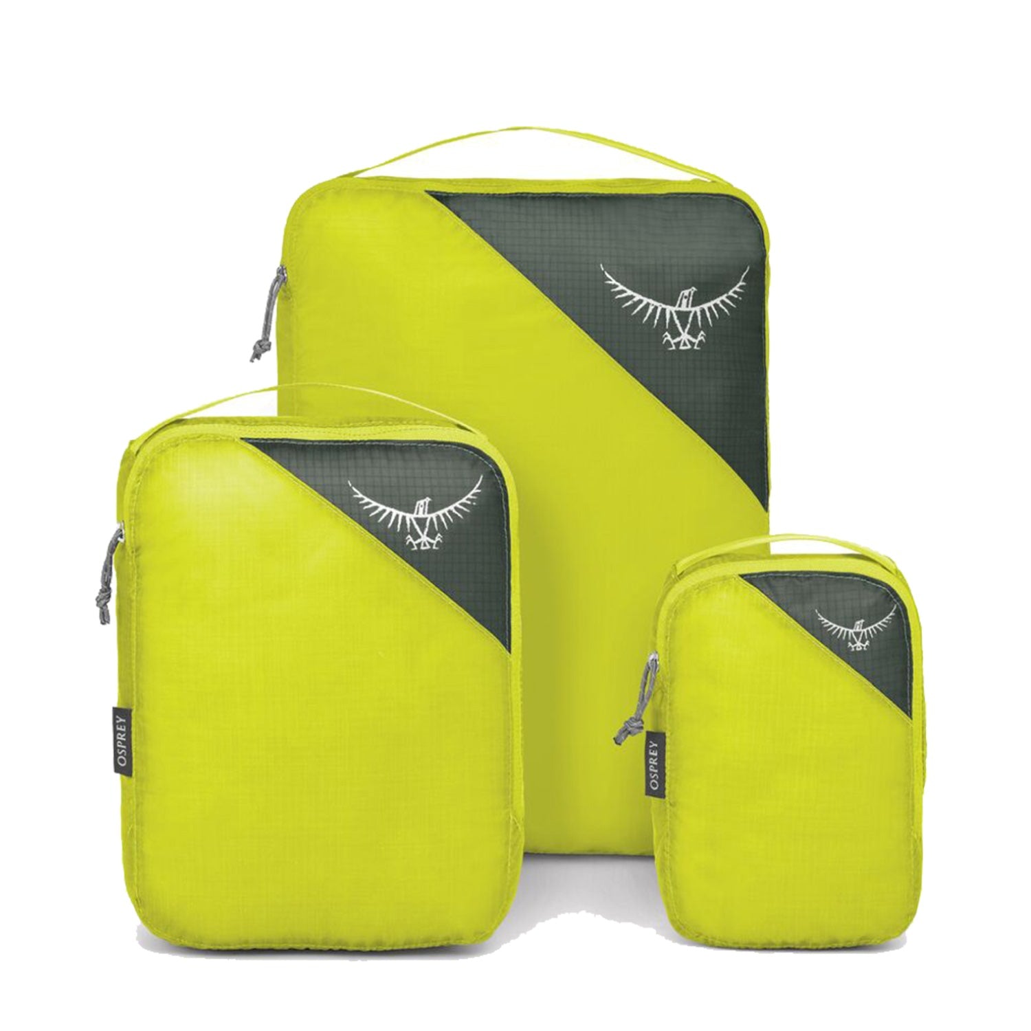 Osprey Ultralight Packing Cube Set - Lightweight Travel (Electric Lime)