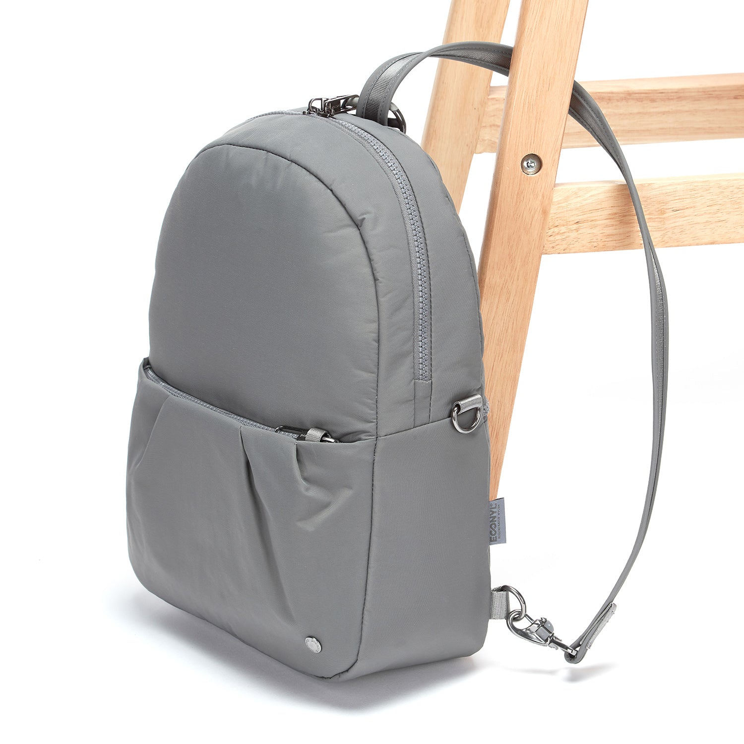 Pacsafe Citysafe CX Convertible Anti-Theft Backpack (Econyl Gravity Gray)