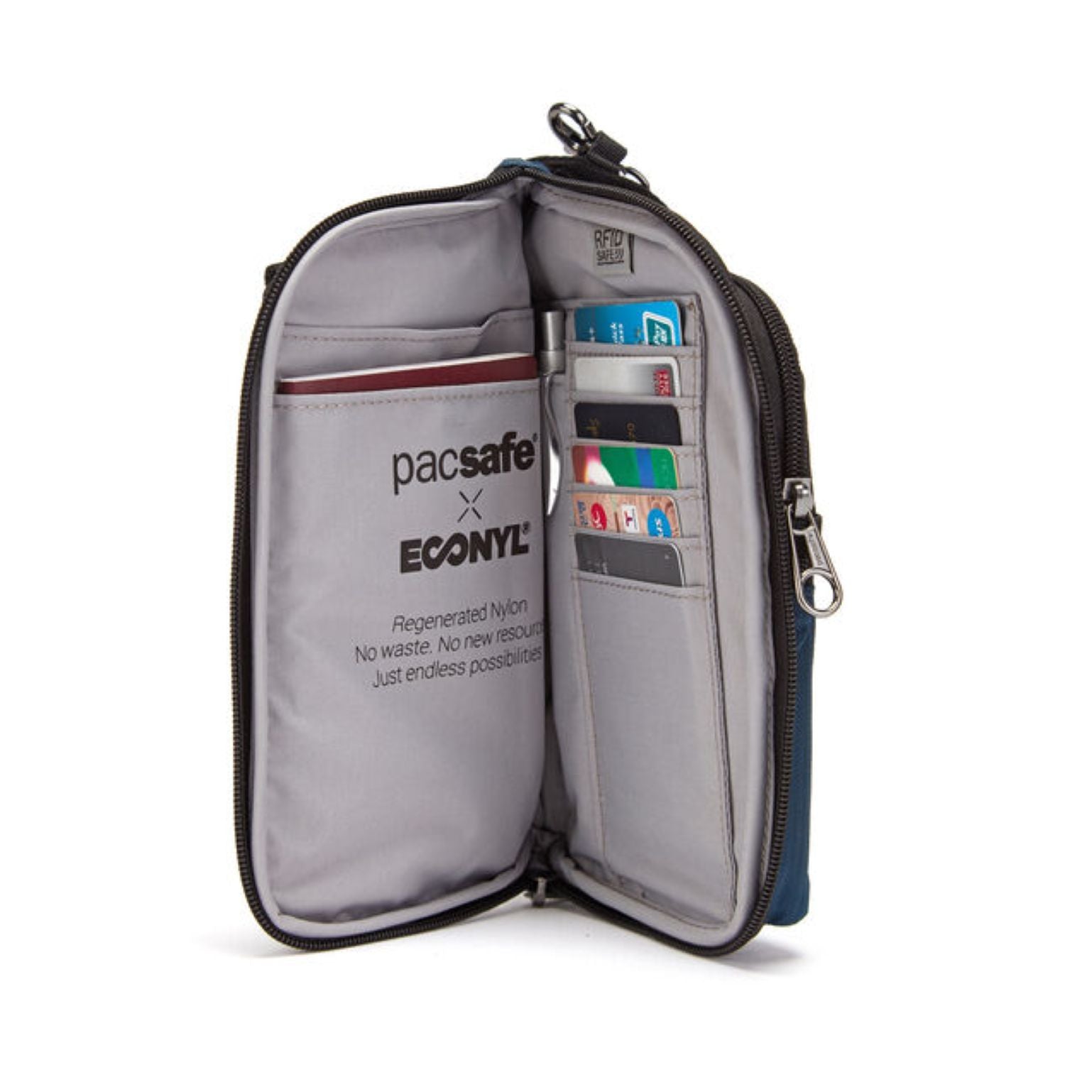 Pacsafe Daysafe Econyl Anti-Theft Tech Crossbody (Ocean)