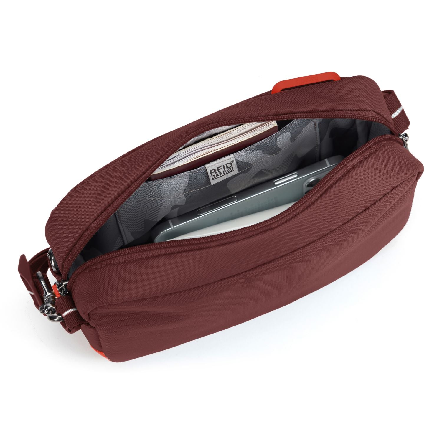 Pacsafe Go Anti-Theft Crossbody Bag (Garnet Red)