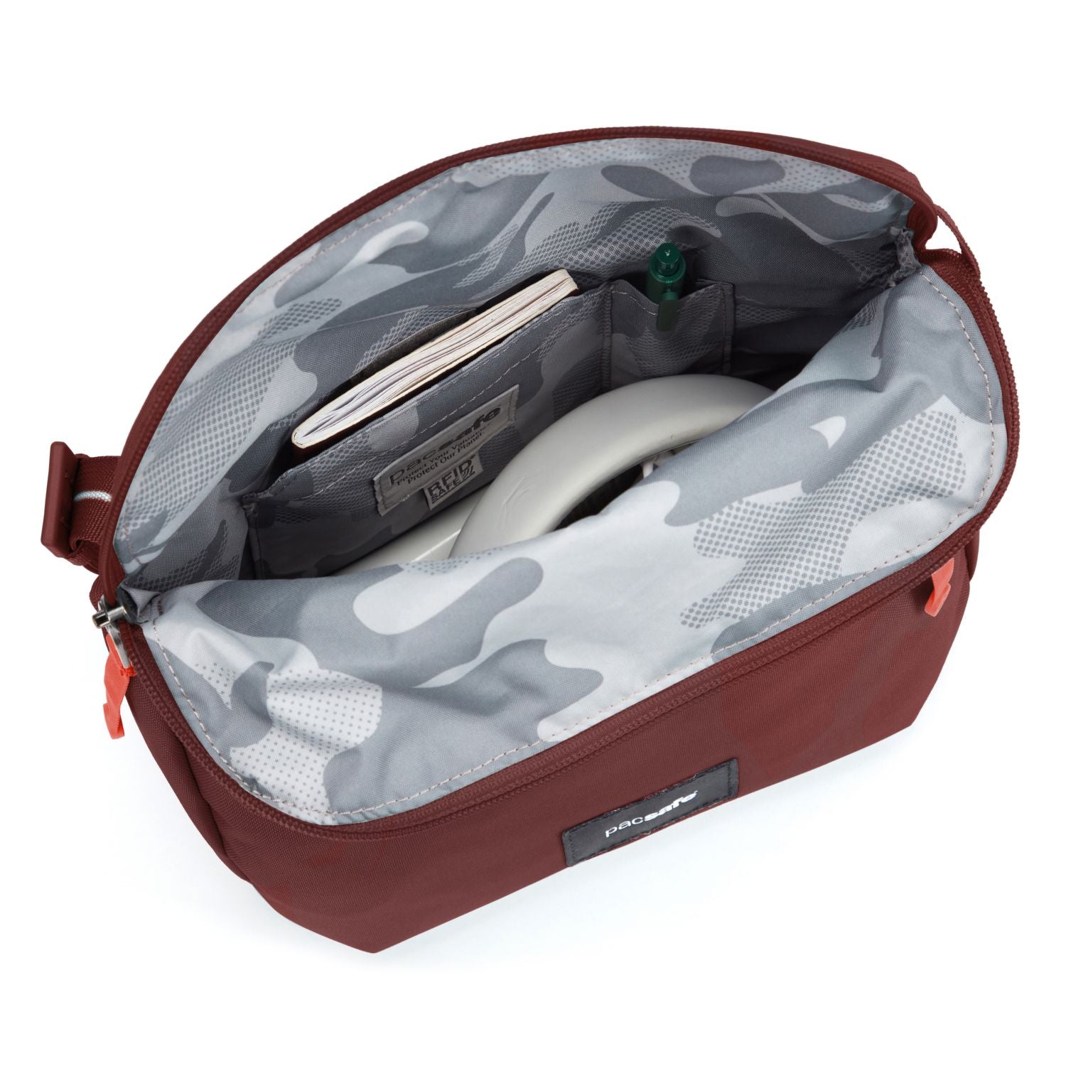 Pacsafe Go Anti-Theft Saddle Crossbody Bag (Garnet Red)