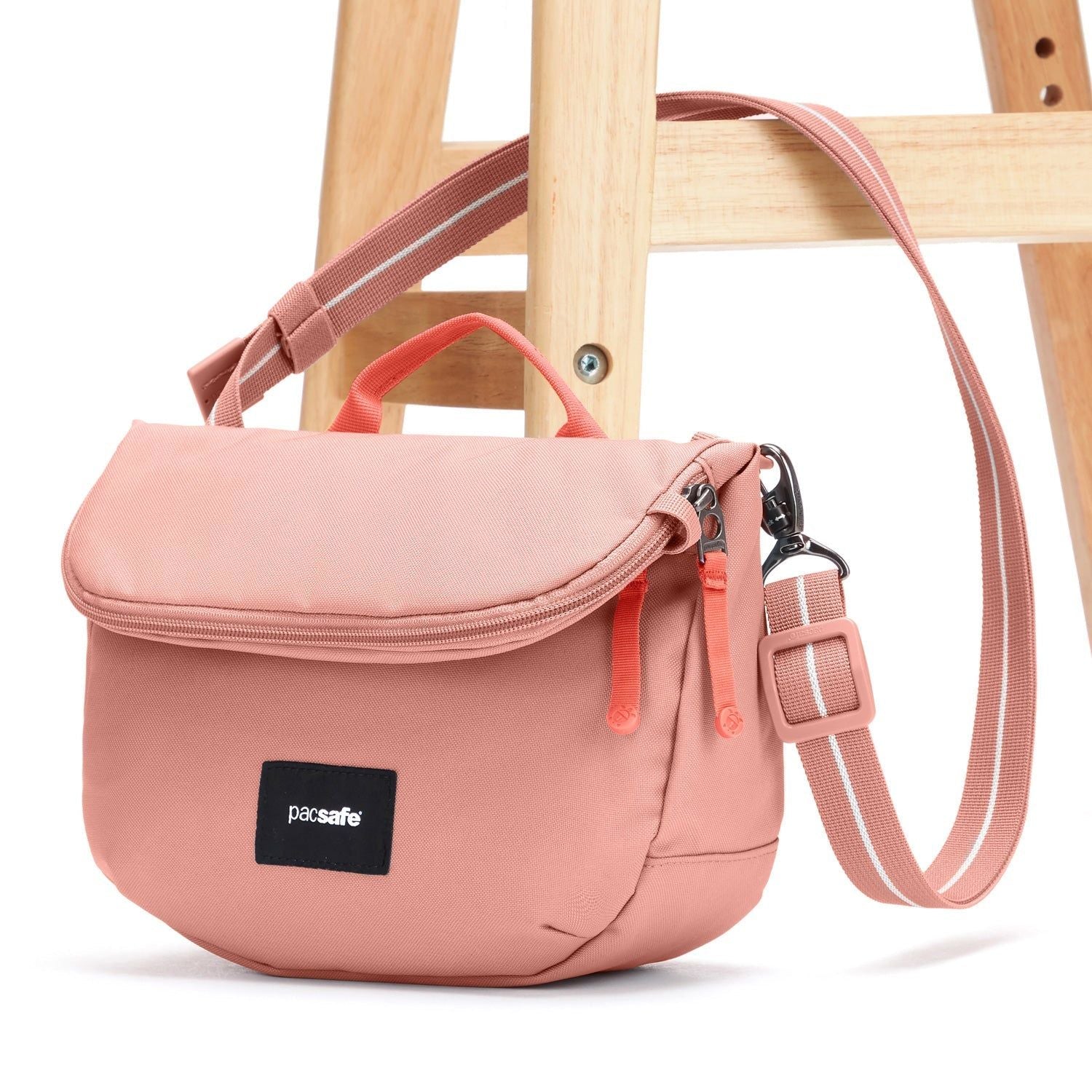 Pacsafe Go Anti-Theft Saddle Crossbody Bag (Rose)
