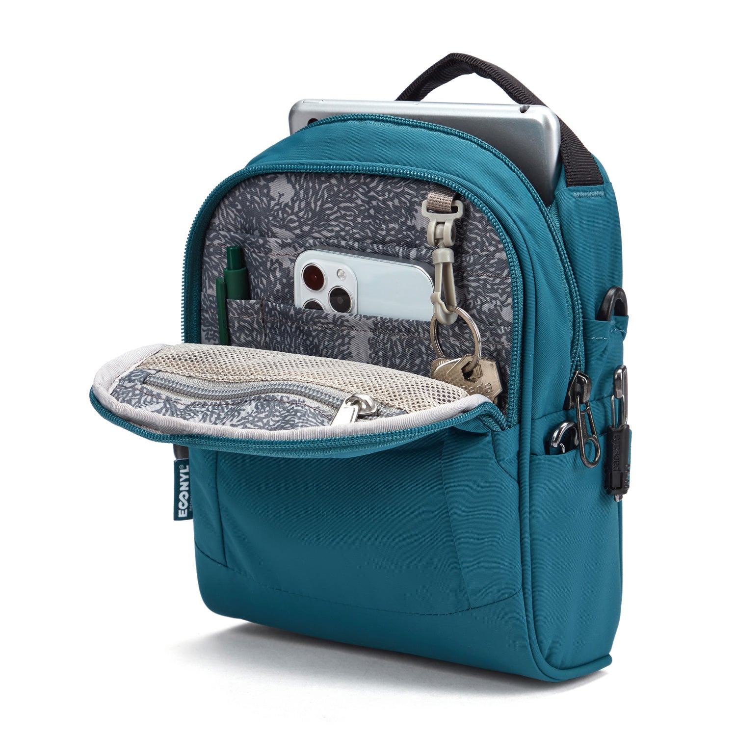 Pacsafe LS100 Anti-Theft Crossbody Bag (Tidal Teal)