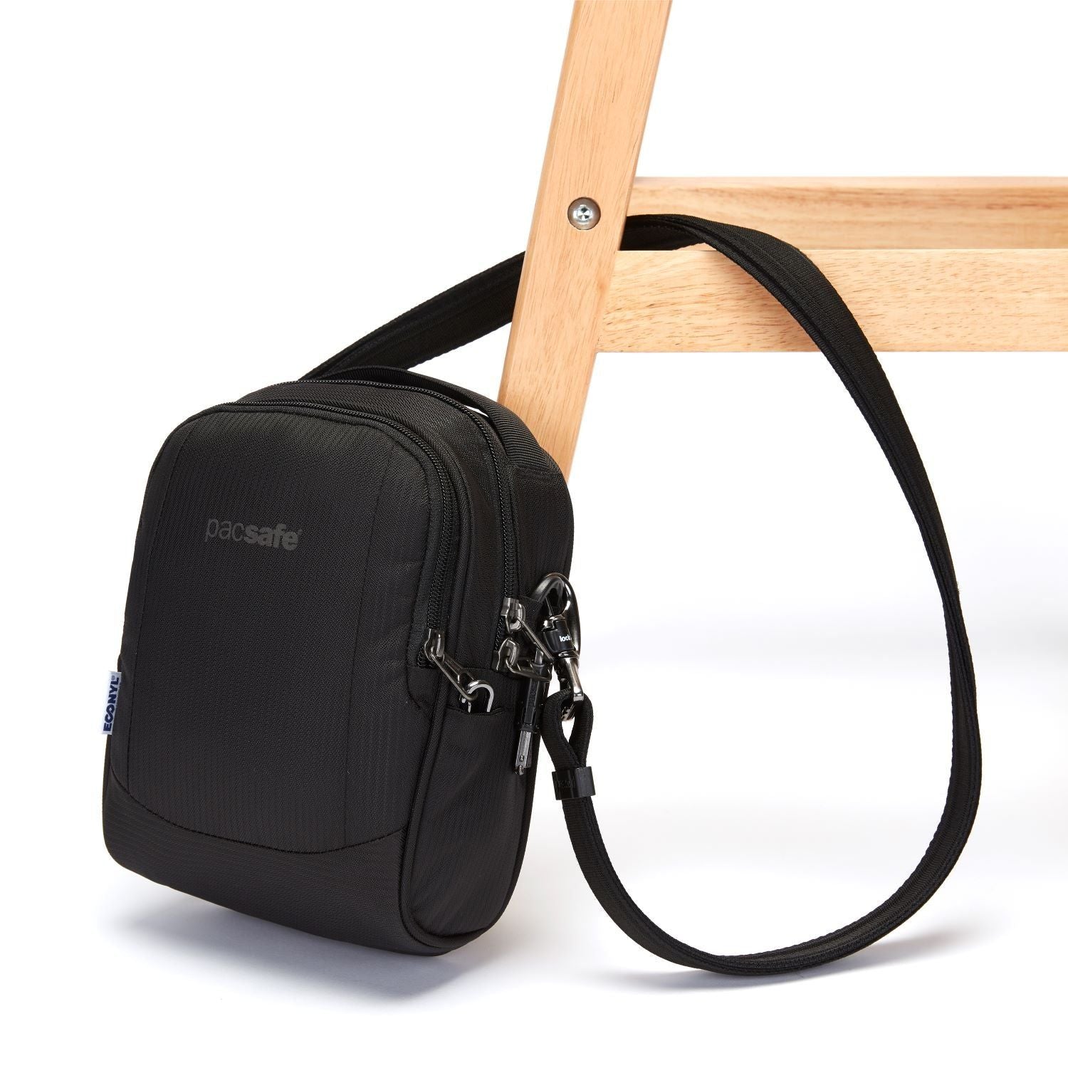 Pacsafe LS100 Anti-Theft Crossbody Bag (Black)