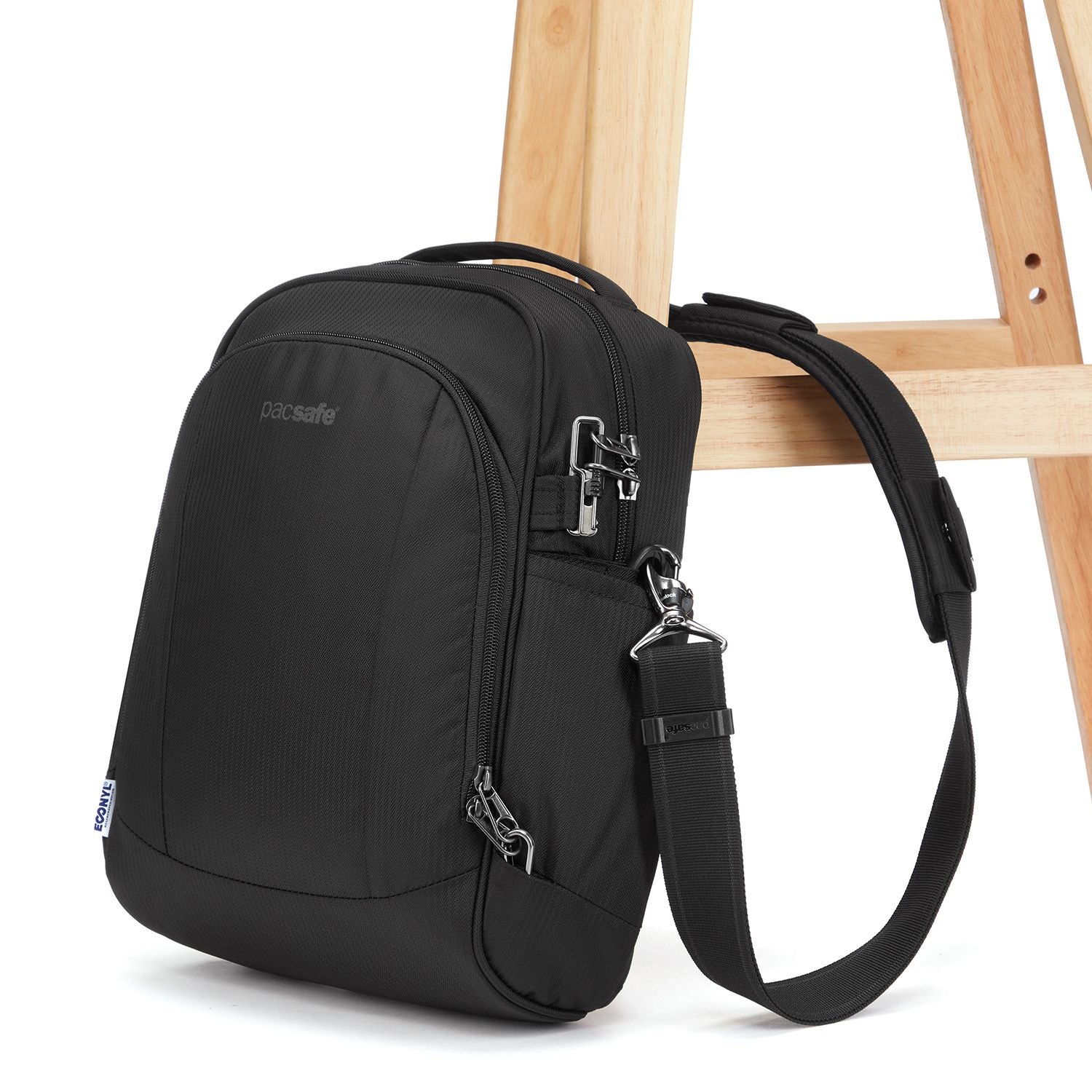 Pacsafe Metrosafe LS250 Anti-Theft Shoulder Bag (Econyl Black)