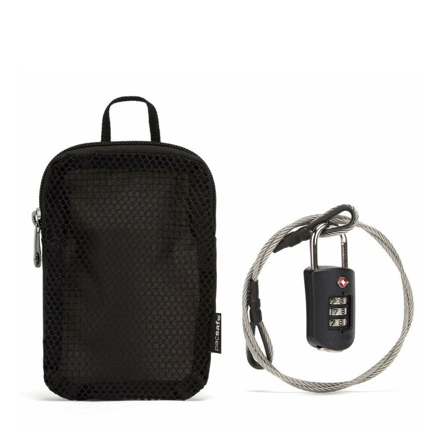 Pacsafe Prosafe 1000 Combination Lock With Steel Cable (Black)