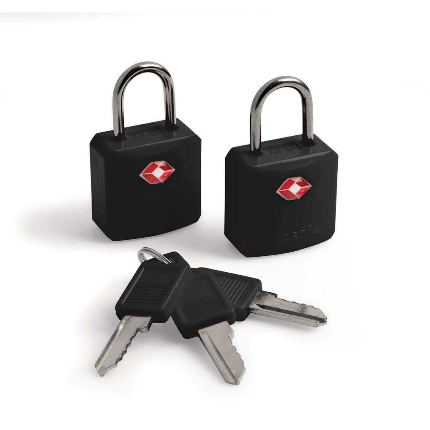 Pacsafe Prosafe 620 Travel Sentry Approved Key Luggage Padlocks (Black)