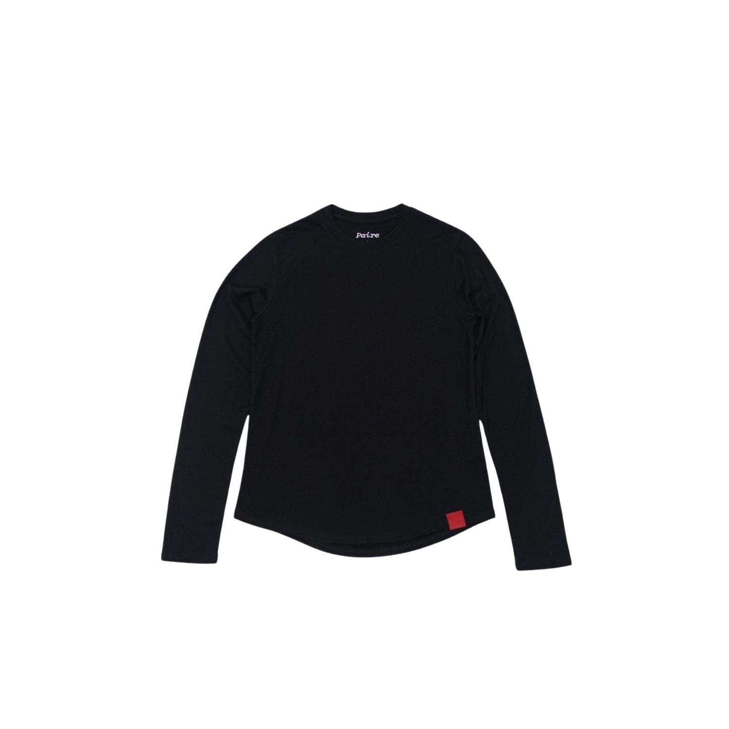 Paire 100% Merino Wool Women's Long Sleeve T-Shirt (Black) - M
