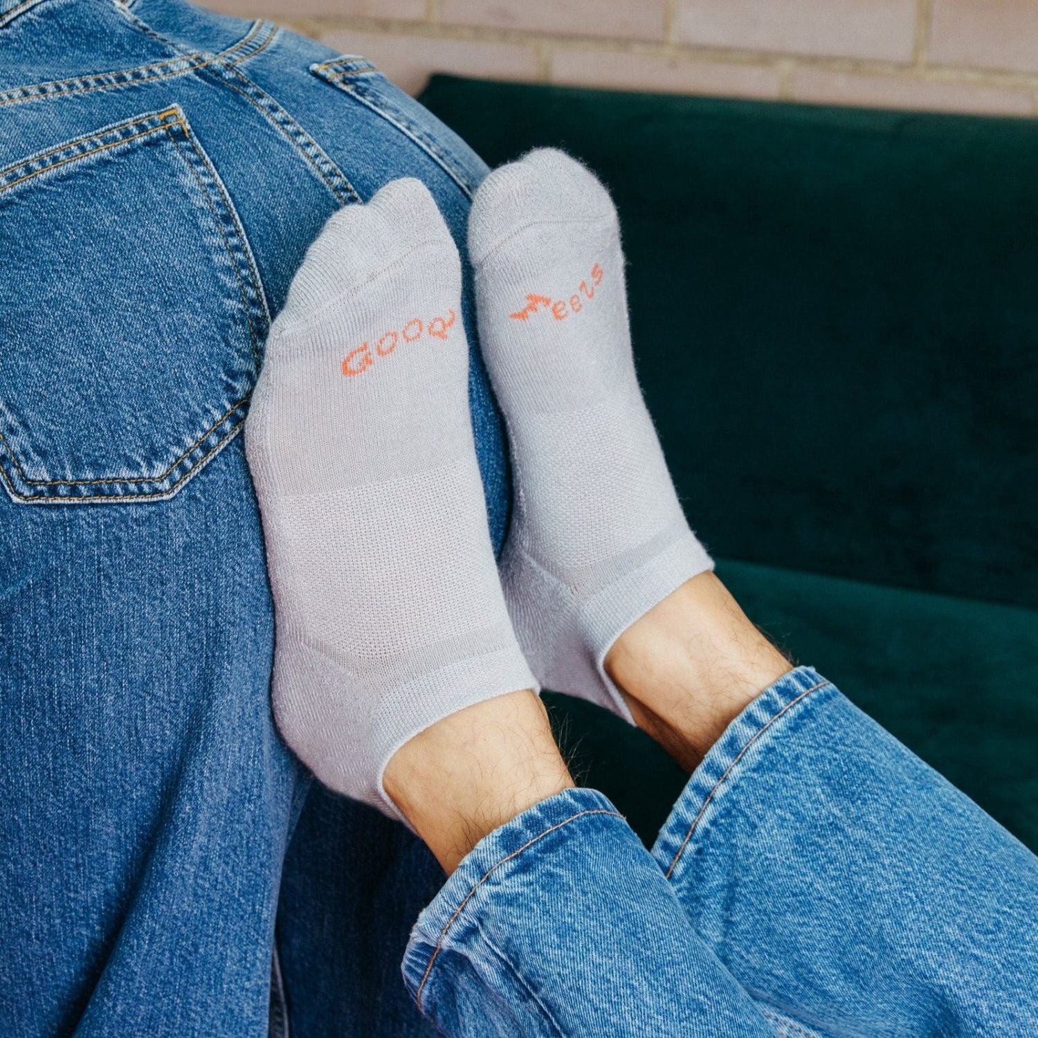 Paire Merino Wool-Blend Ankle Sock (Fog) - L