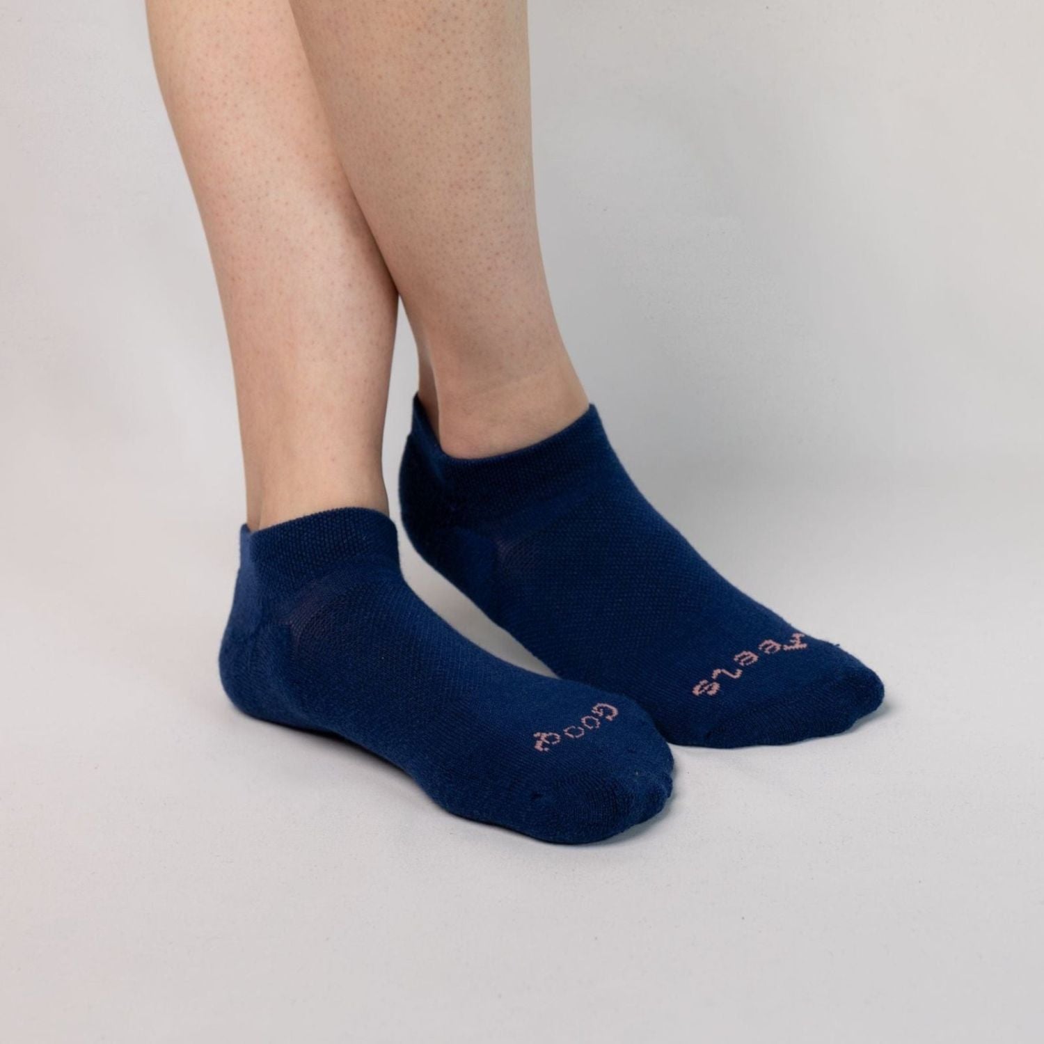 Paire Merino Wool-Blend Ankle Sock (Stormy Blue) - L