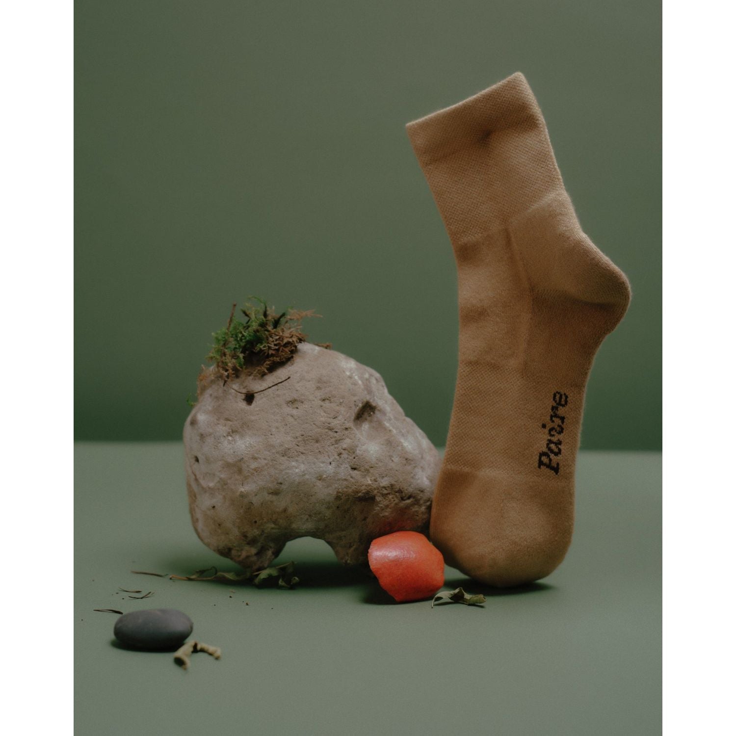 Paire Botanic Merino Wool-Blend Quarter Sock (Chai) - S