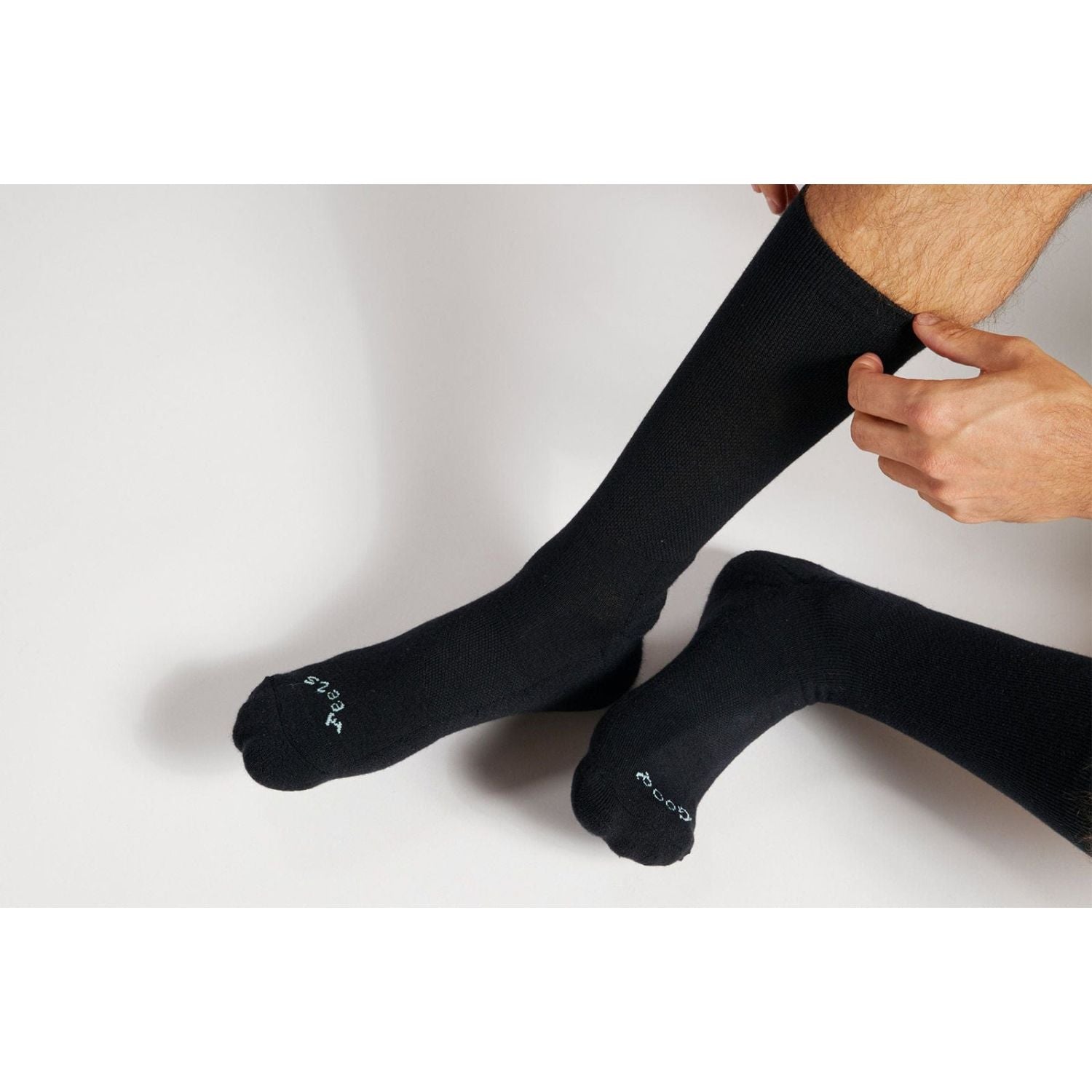 Paire Merino Wool-Blend Calf Sock (Black) - M