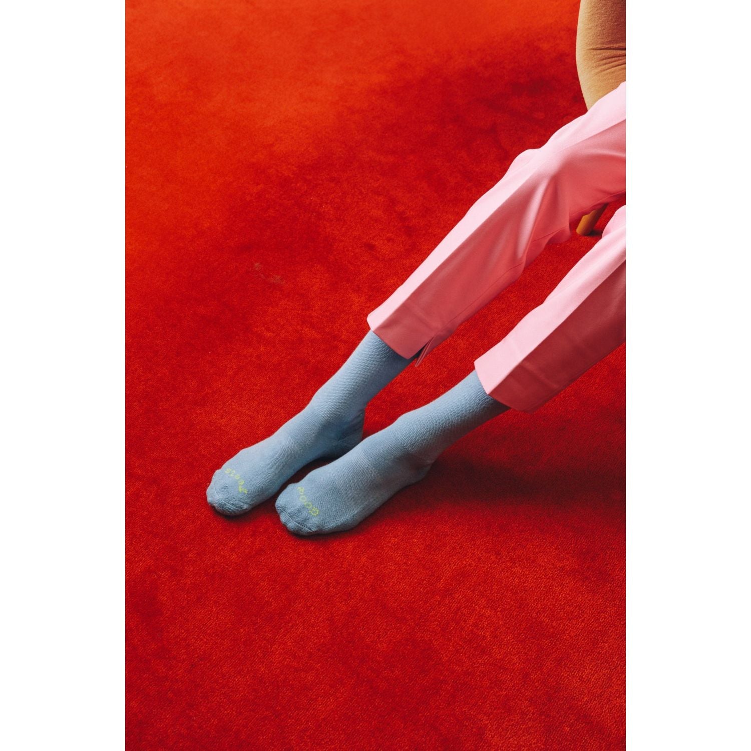 Paire Merino Wool-Blend Calf Sock (Sky) - M
