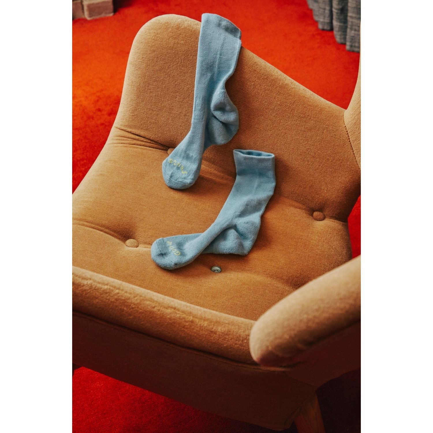 Paire Merino Wool-Blend Calf Sock (Sky) - M