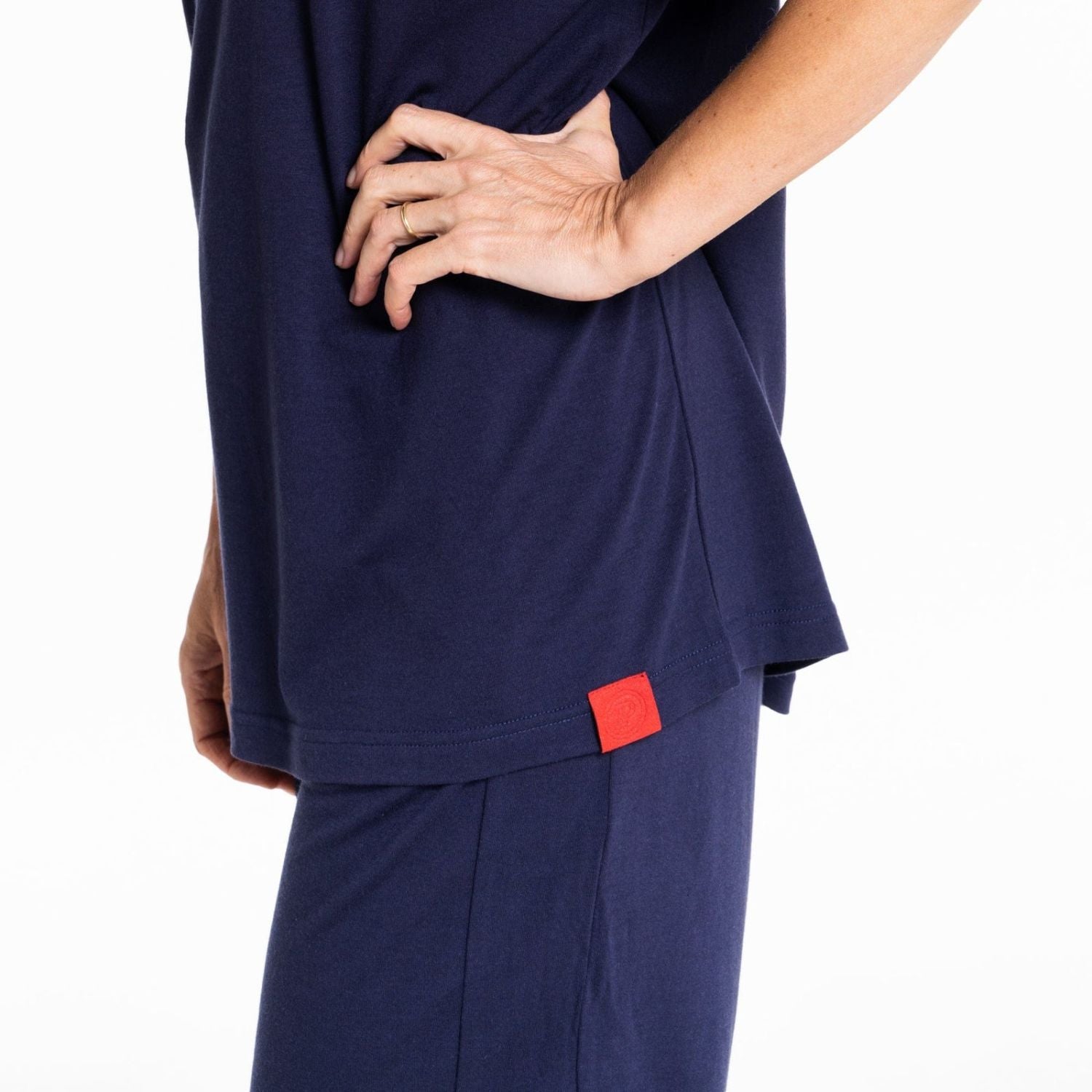 Paire Merino Wool-Blend T-Shirt Unisex (Black) - M