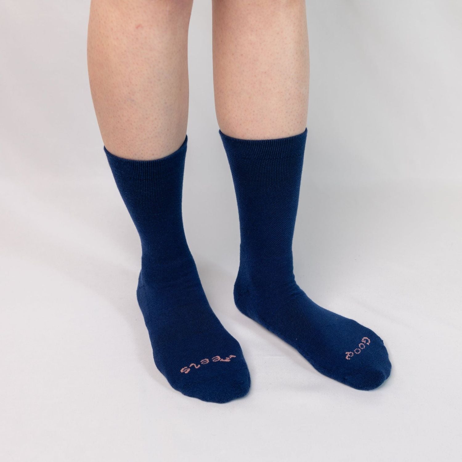 Paire Merino Wool-Blend Calf Sock (Stormy Blue) - L