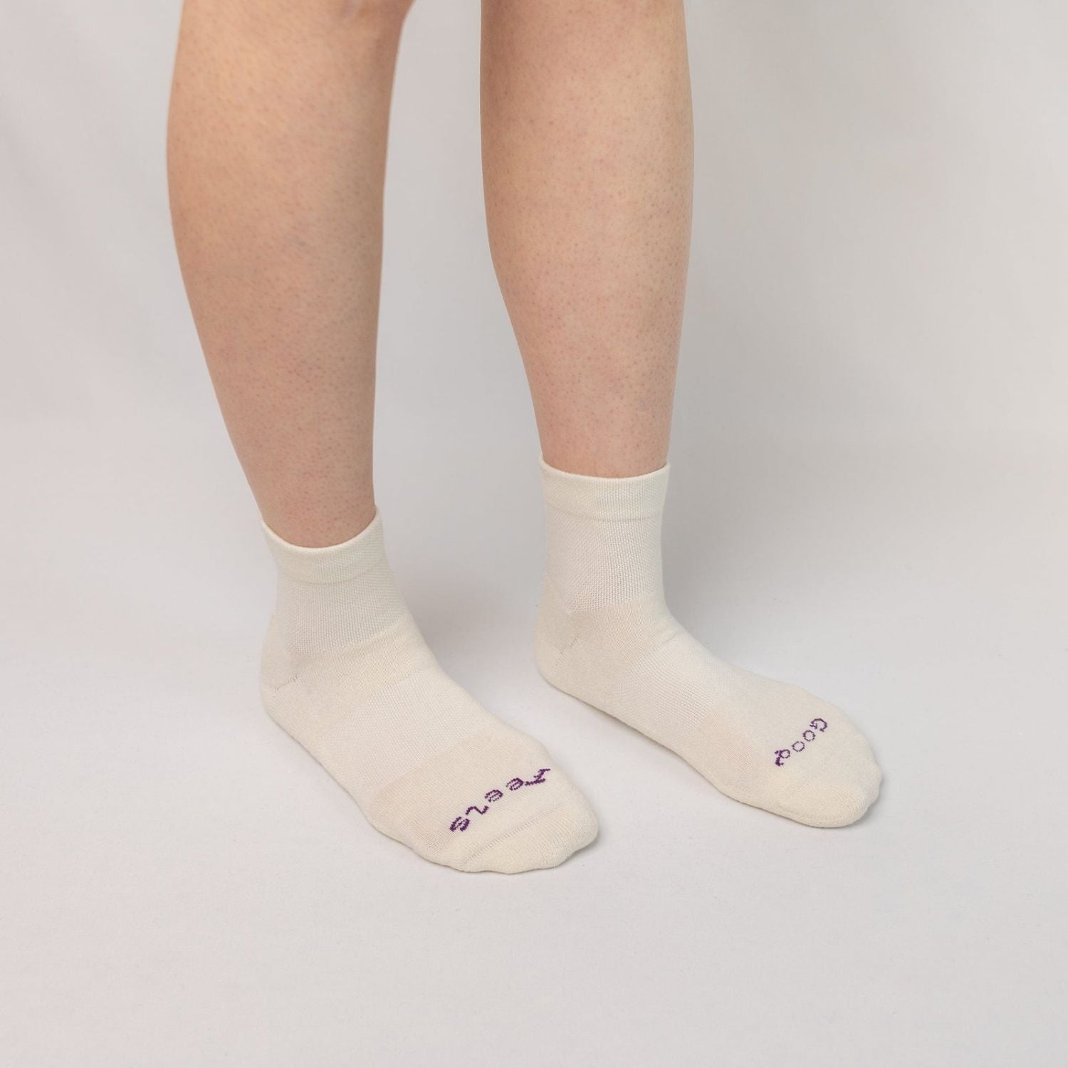 Paire Merino Wool-Blend Quarter Sock (Snow) - S