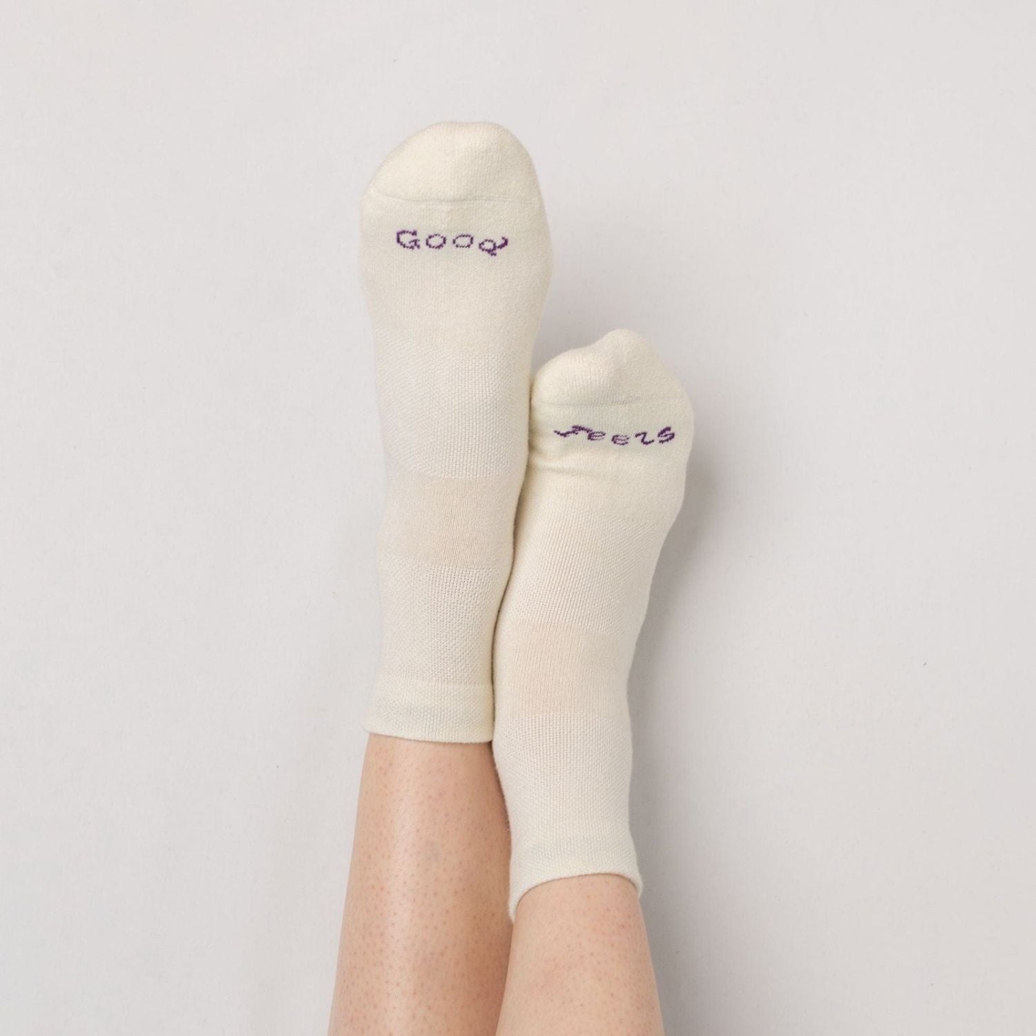 Paire Merino Wool-Blend Quarter Sock (Snow) - S