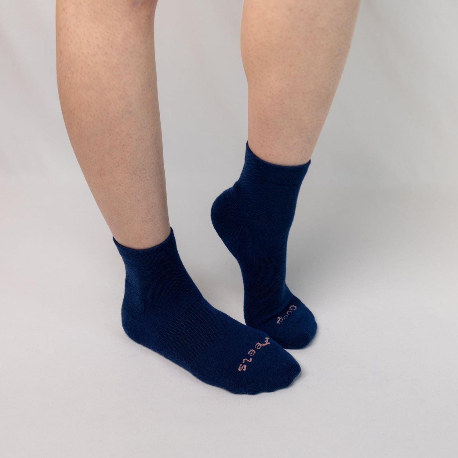Paire Merino Wool-Blend Quarter Sock (Stormy Blue) - L