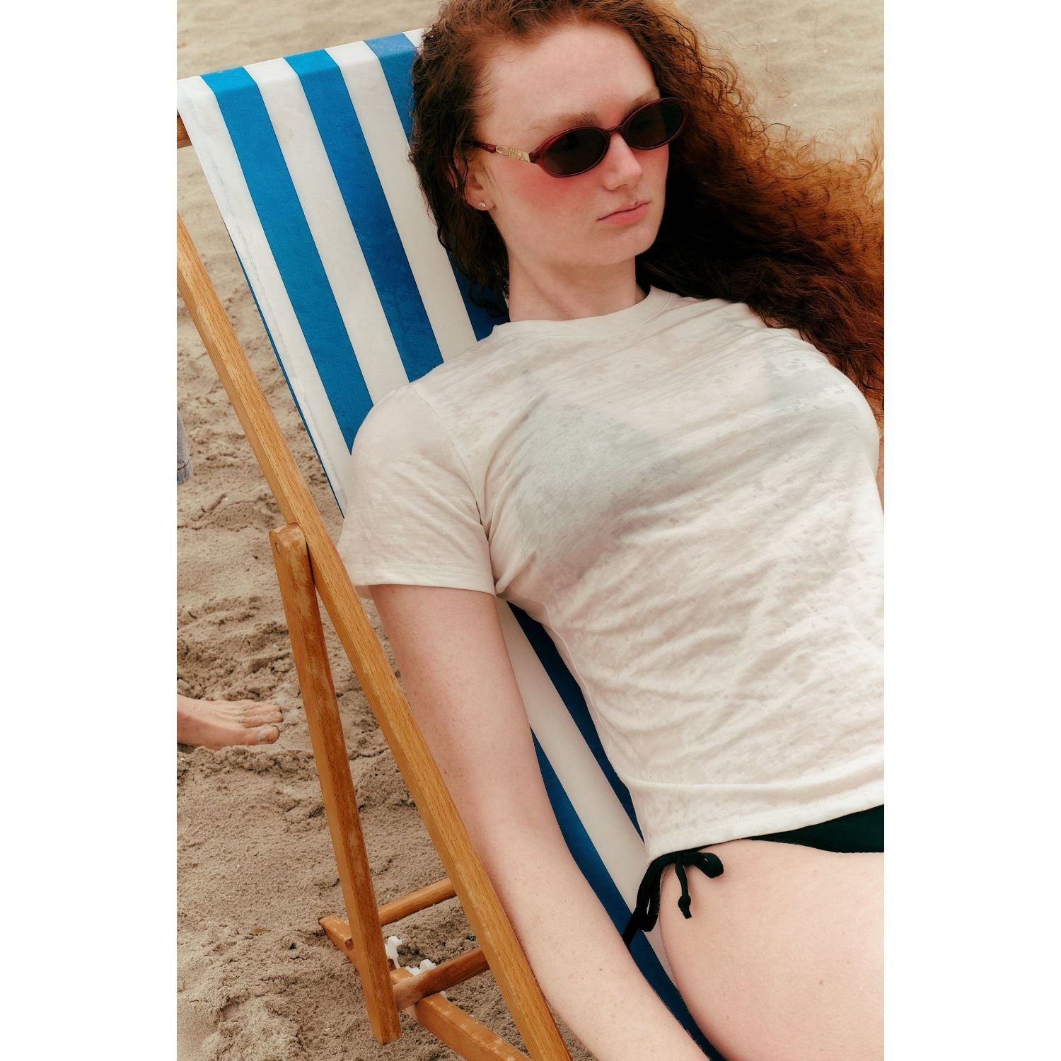 Paire Women's Merino Wool-Blend Crew Neck T-Shirt (Snow) - M