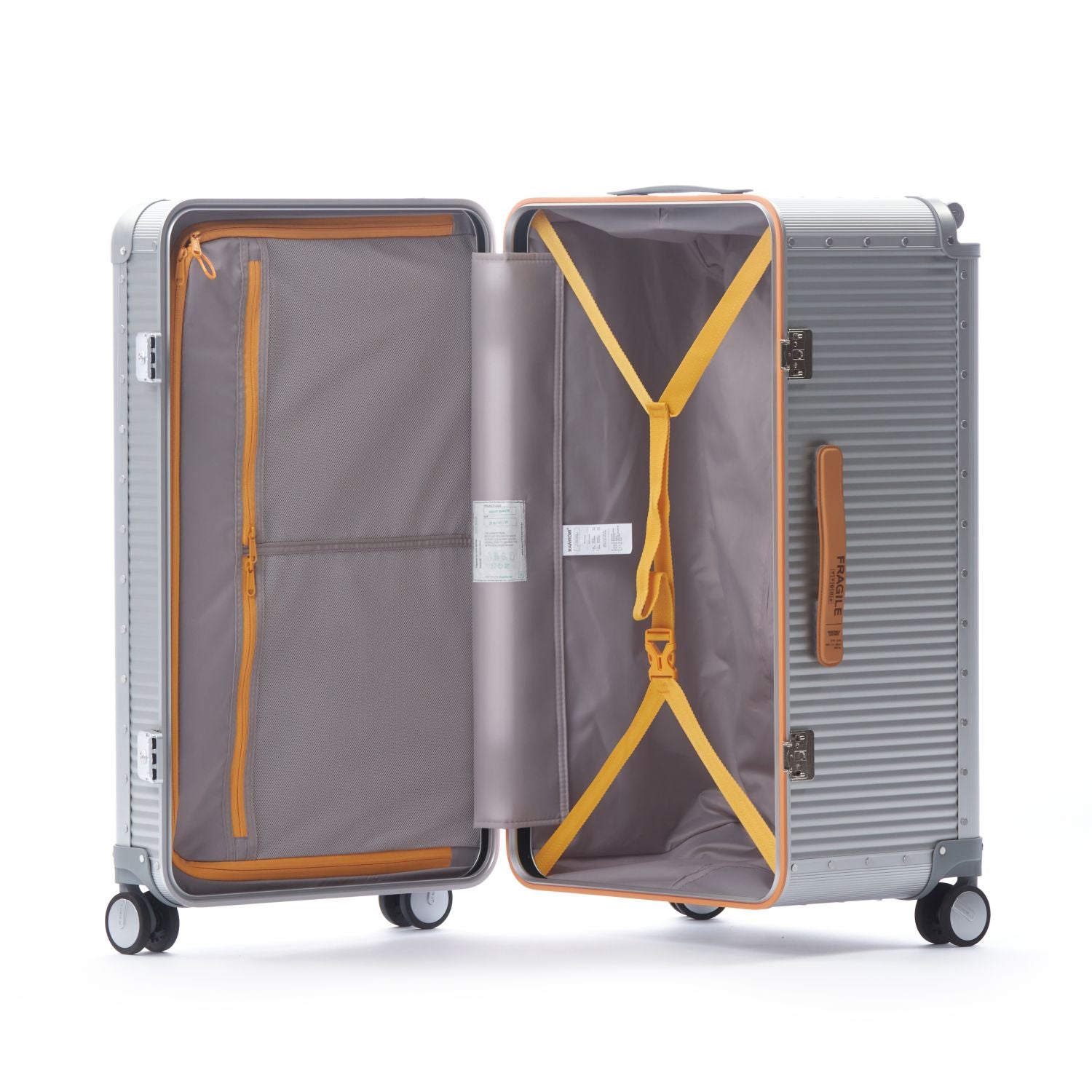 RAWROW R Trunk Aluminium 108L/28'' Large Luggage (Silver)