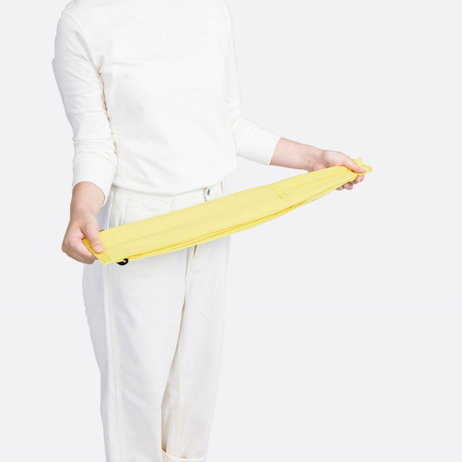 Shupatto Foldable Tote Drop (M) - Lemon Cream