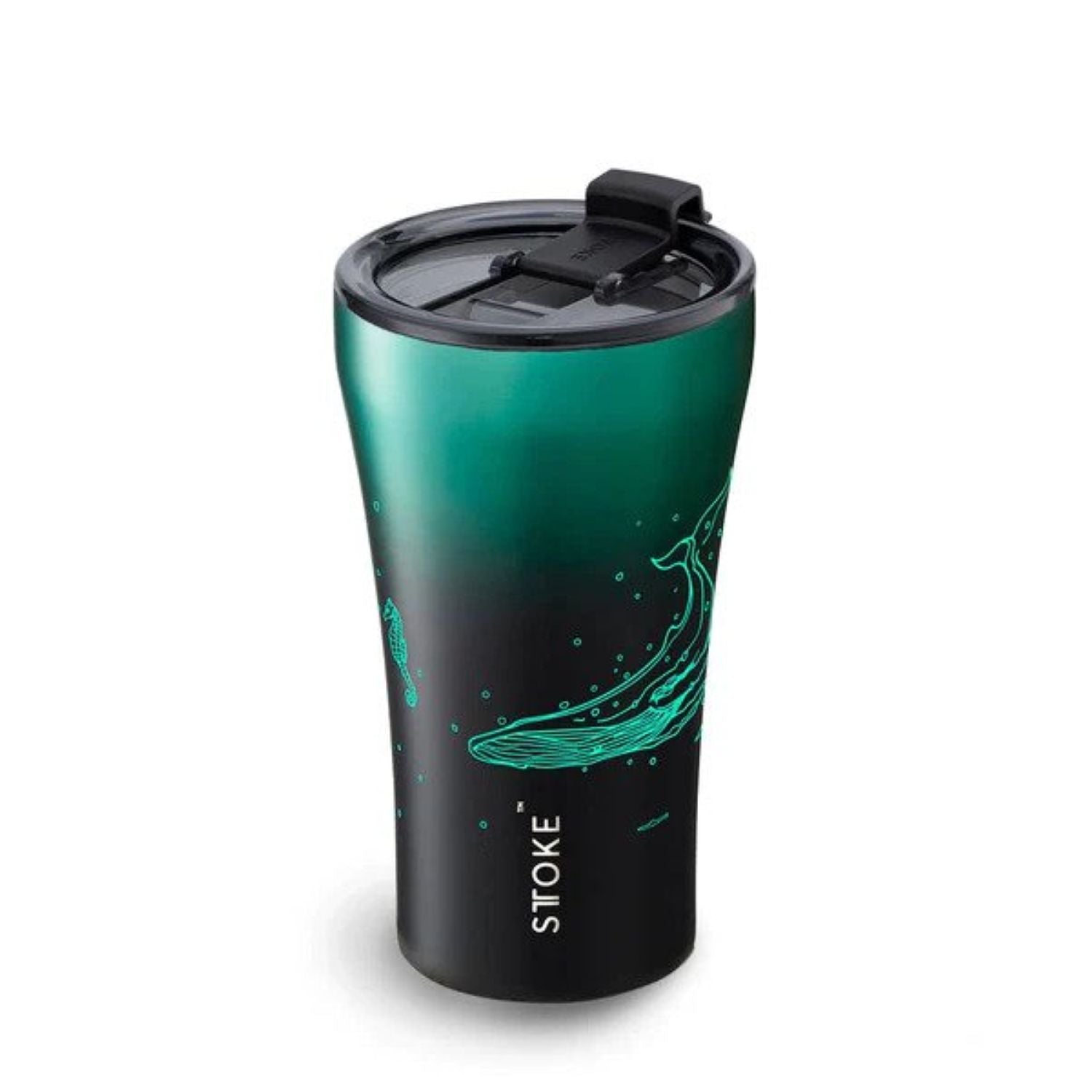 STTOKE Limited Edition Leakproof Ombre Ocean Insulated Cup 12oz - Whale