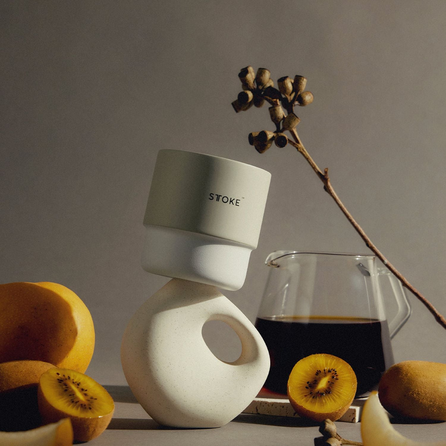 STTOKE Swirl Home Cup 7oz - Yellow Limoncello